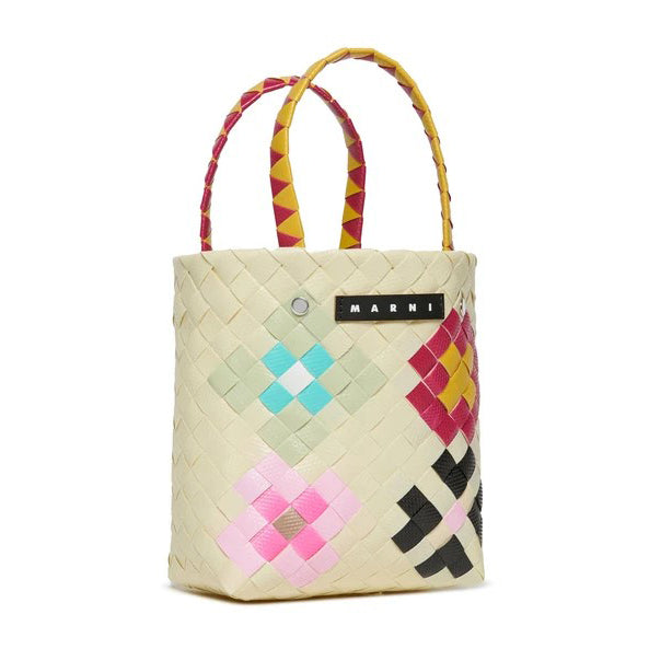 Girls Khaki Woven HandBag(H18xW16xD8cm)