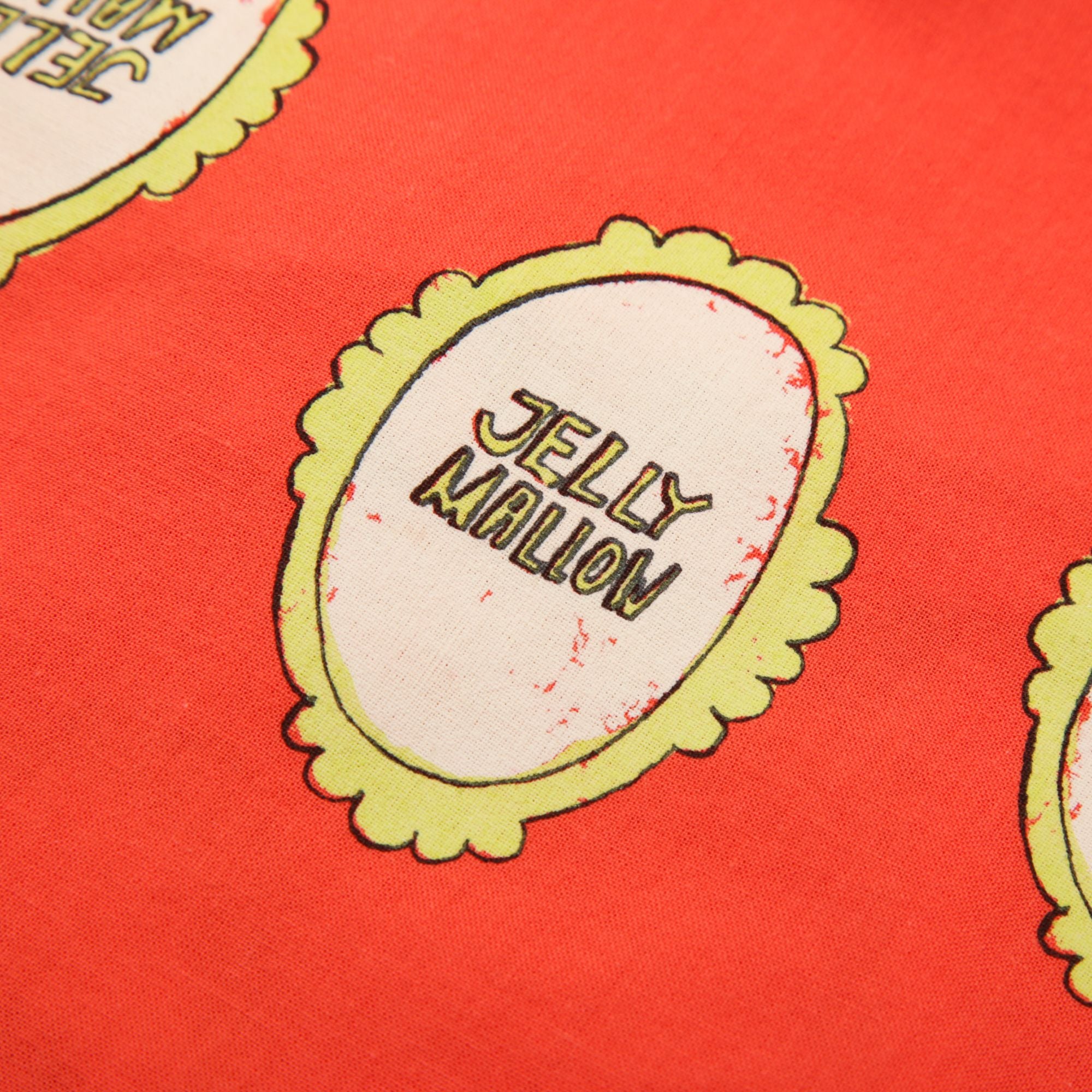 Girls Red Orange Printed Tulle Skirt