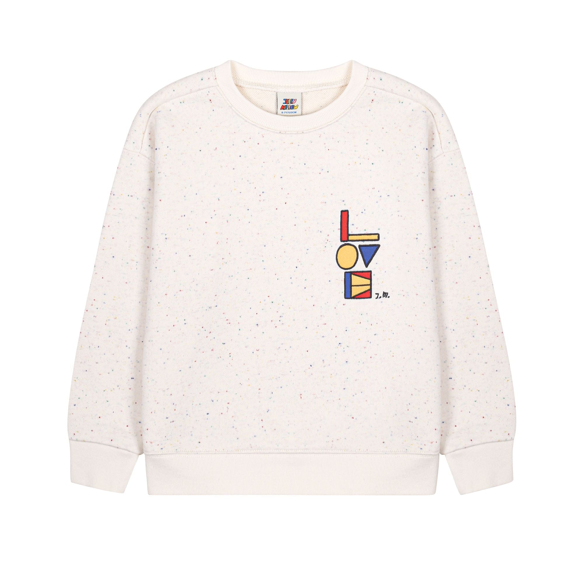 Boys & Girls Ivory Cotton Sweatshirt
