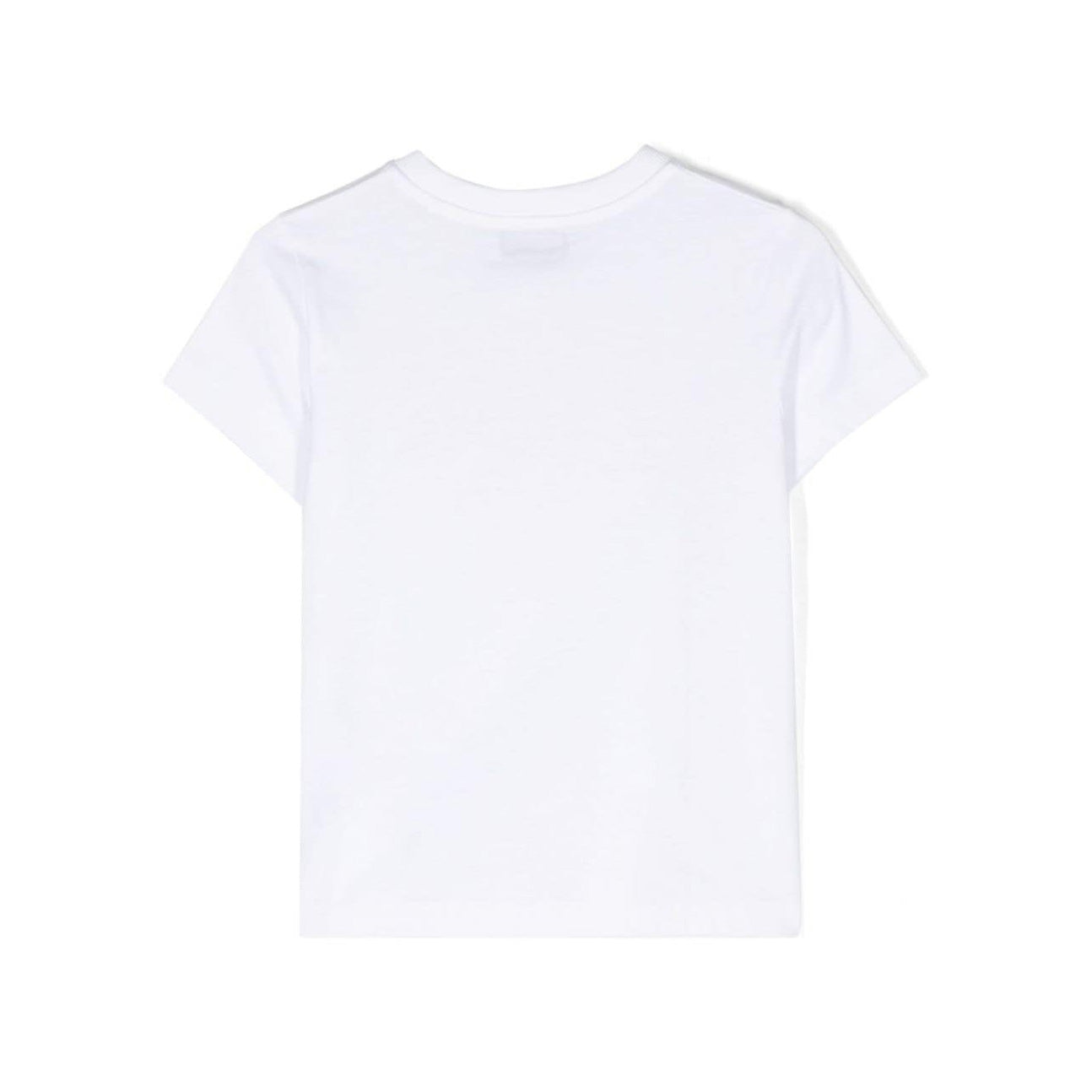 Boys & Girls White Printed Cotton T-Shirt