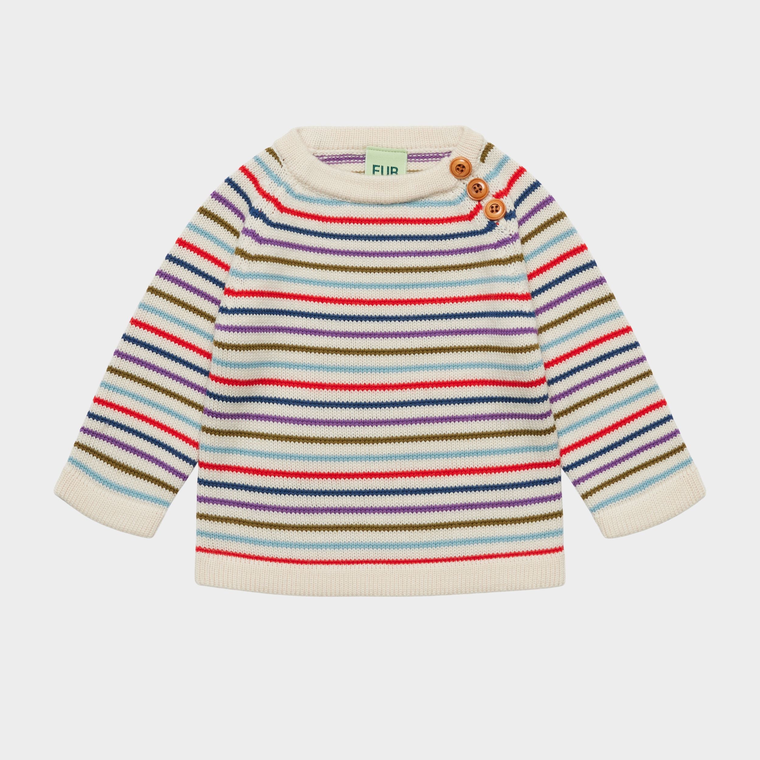 Baby Boys & Girls Multicolor Stripes Wool Sweater