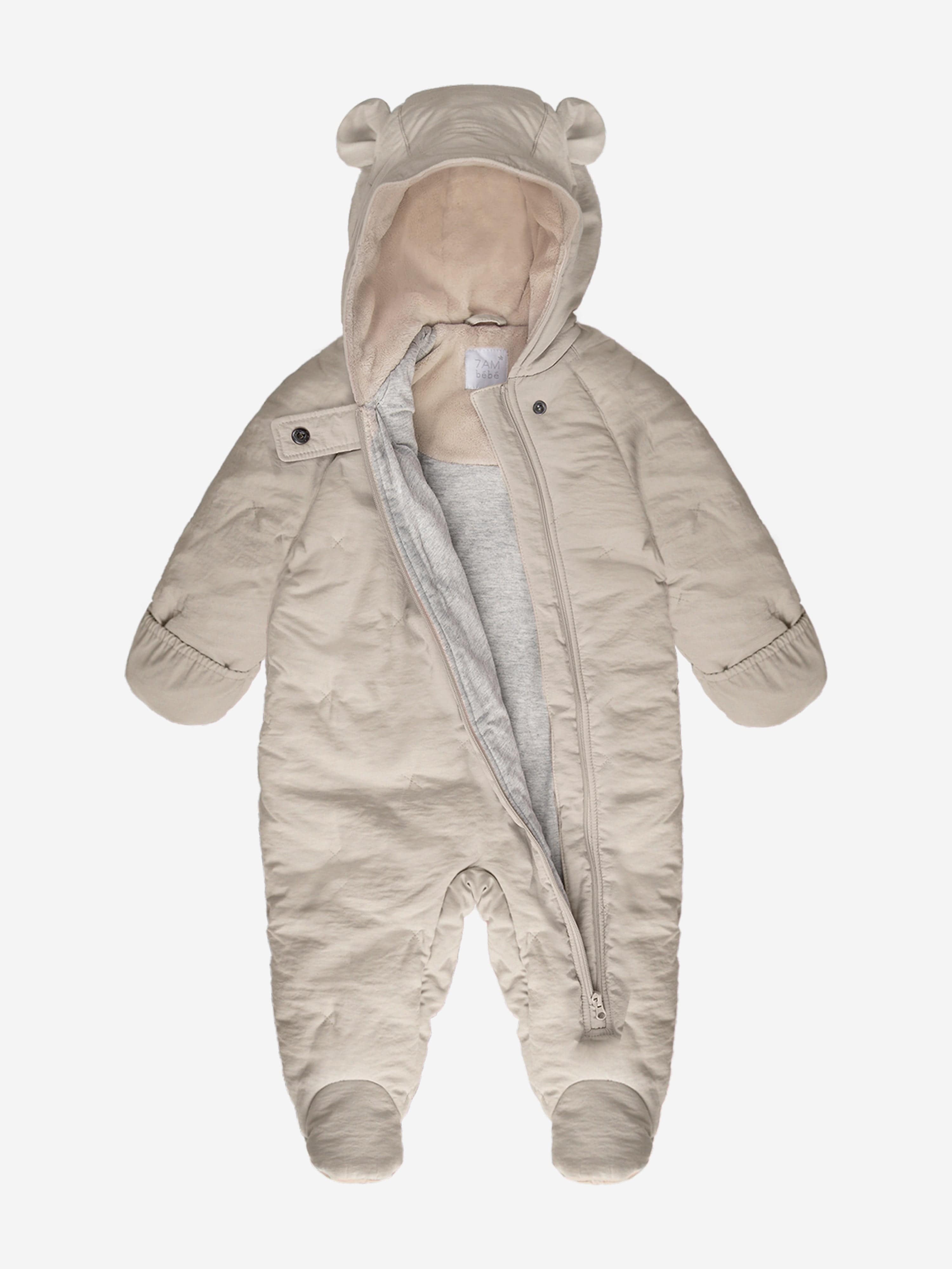 7AM Enfant Baby Snowsuit-Airy in Beige
