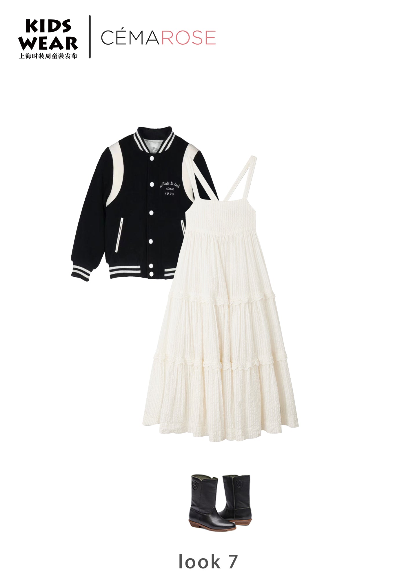 Girls White Cotton Strap Dress