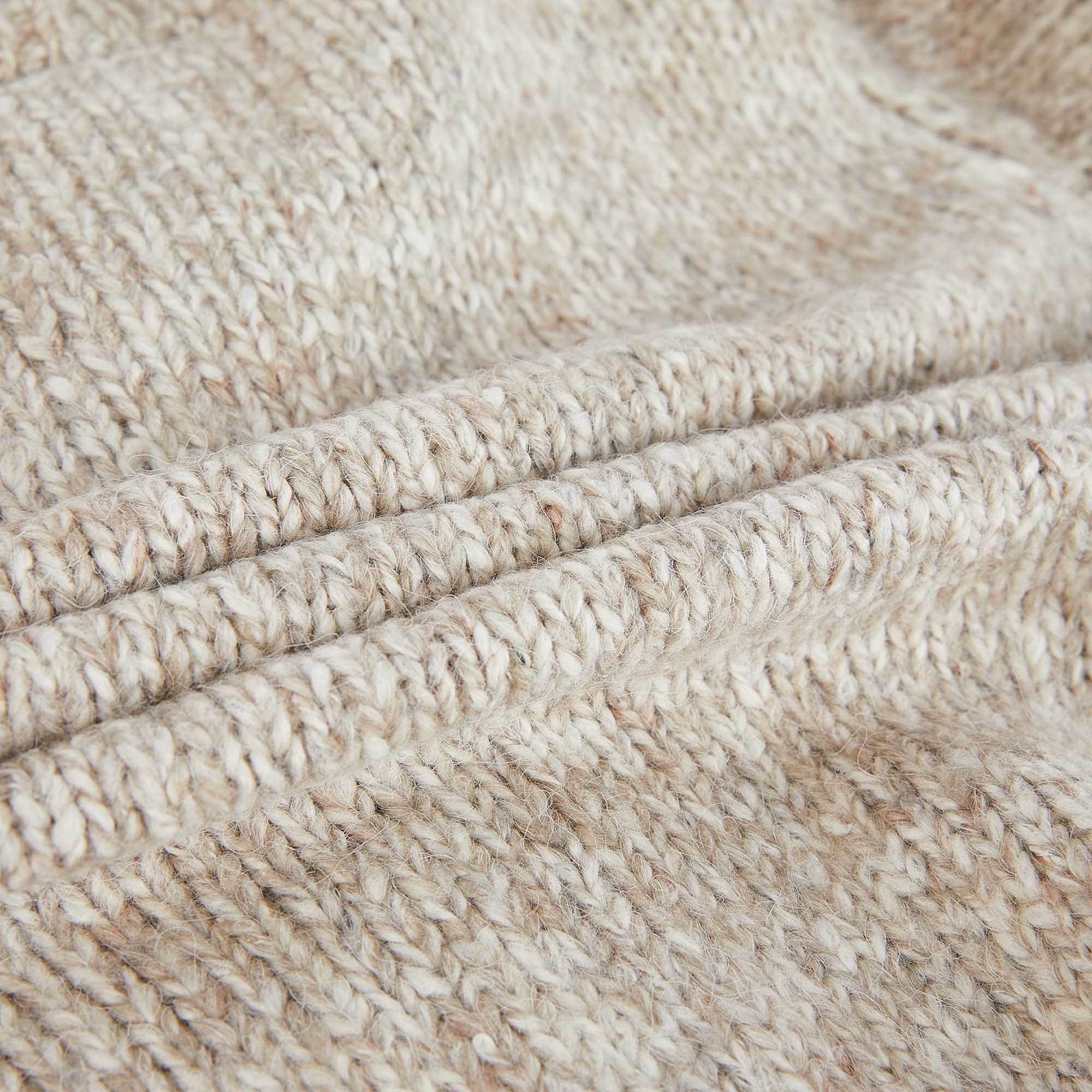 Boys Beige Zip-Up Cardigan