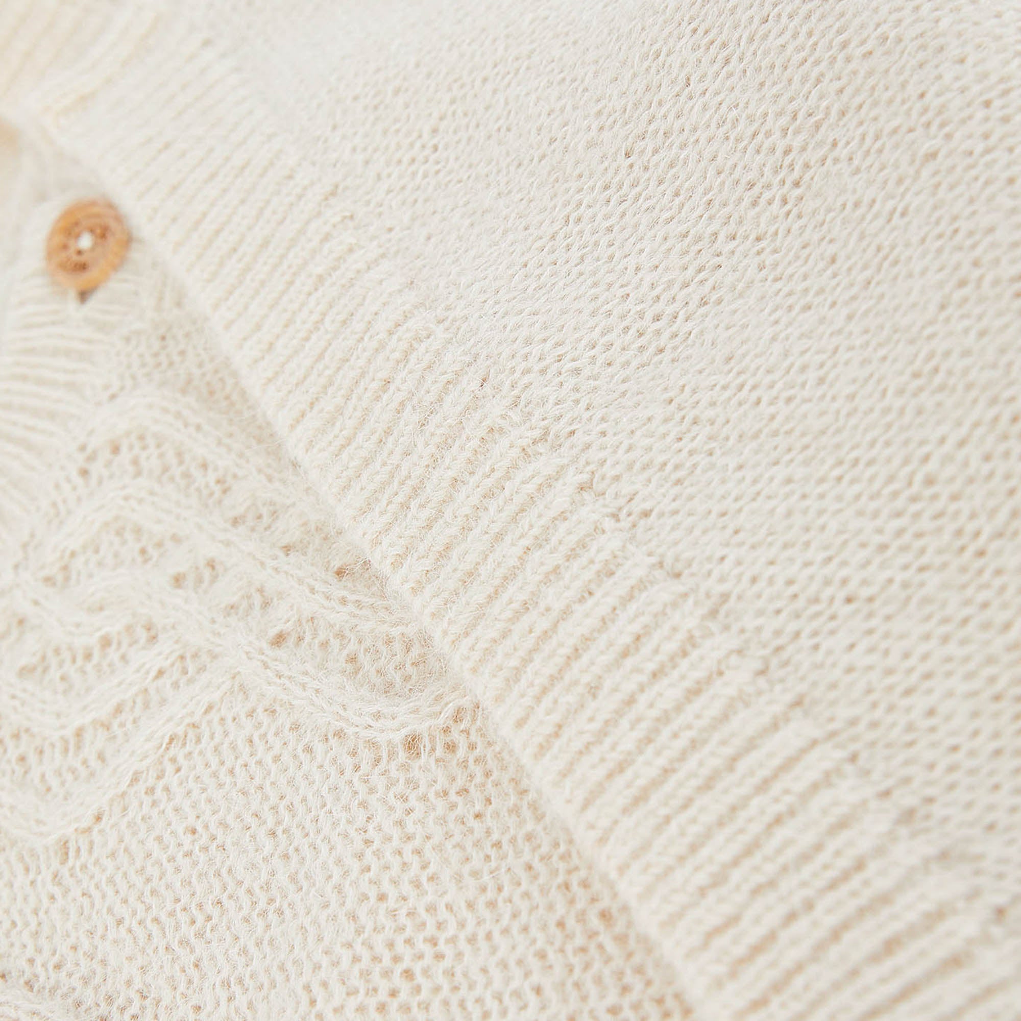 Girls White Cardigan