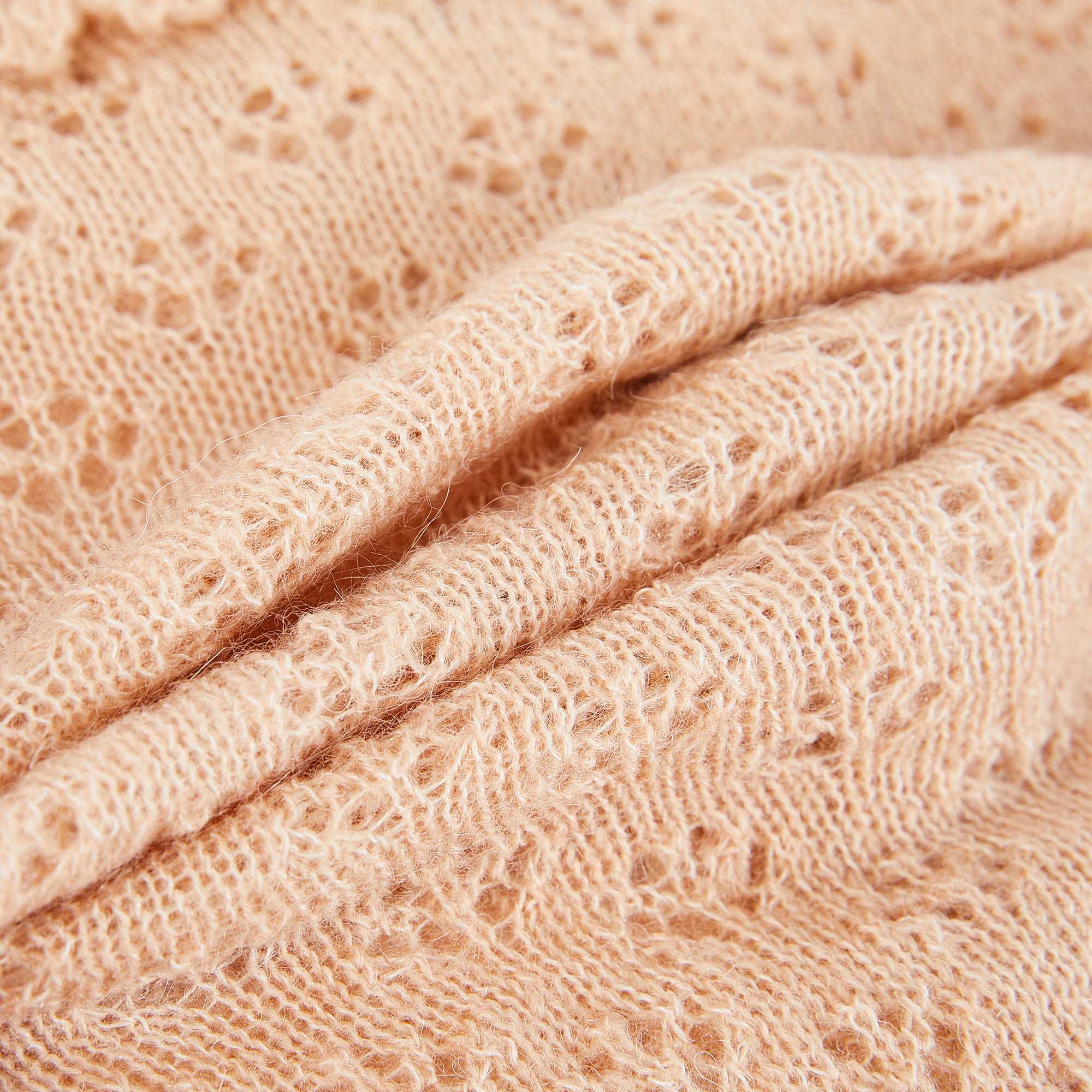 Baby Girls Pink Hollow Cardigan