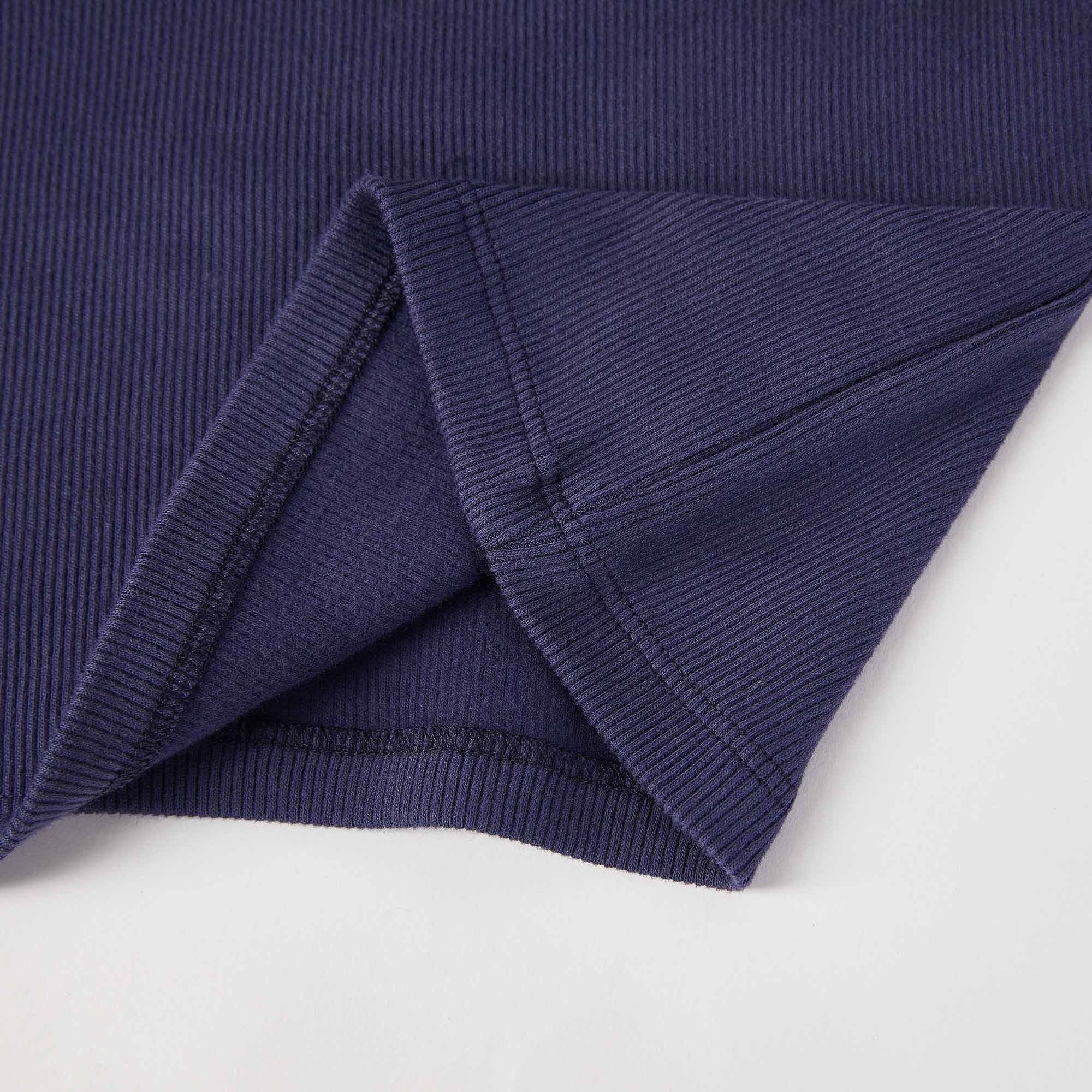 Girls Navy Cotton Top
