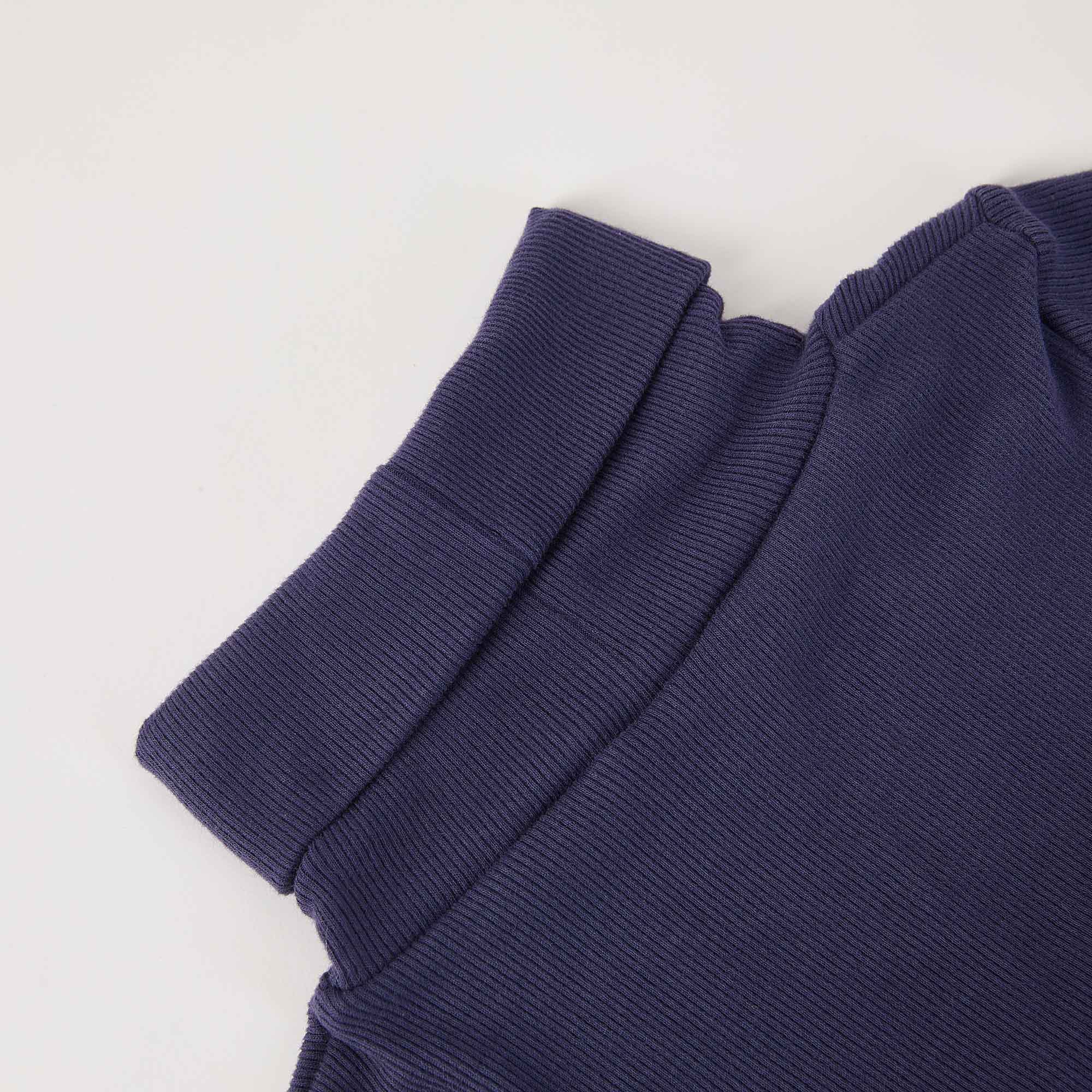 Girls Navy Cotton Top
