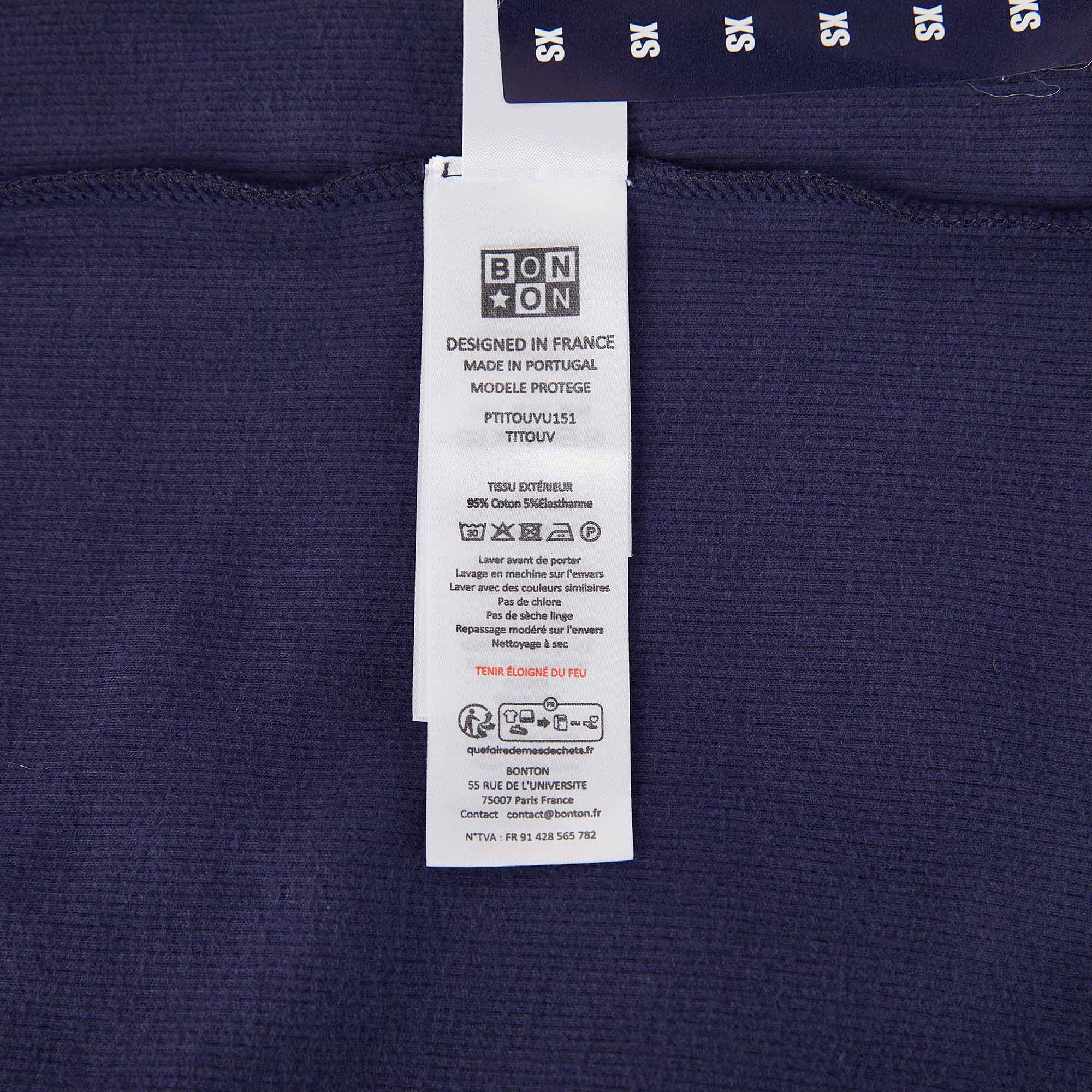Girls Navy Cotton Top