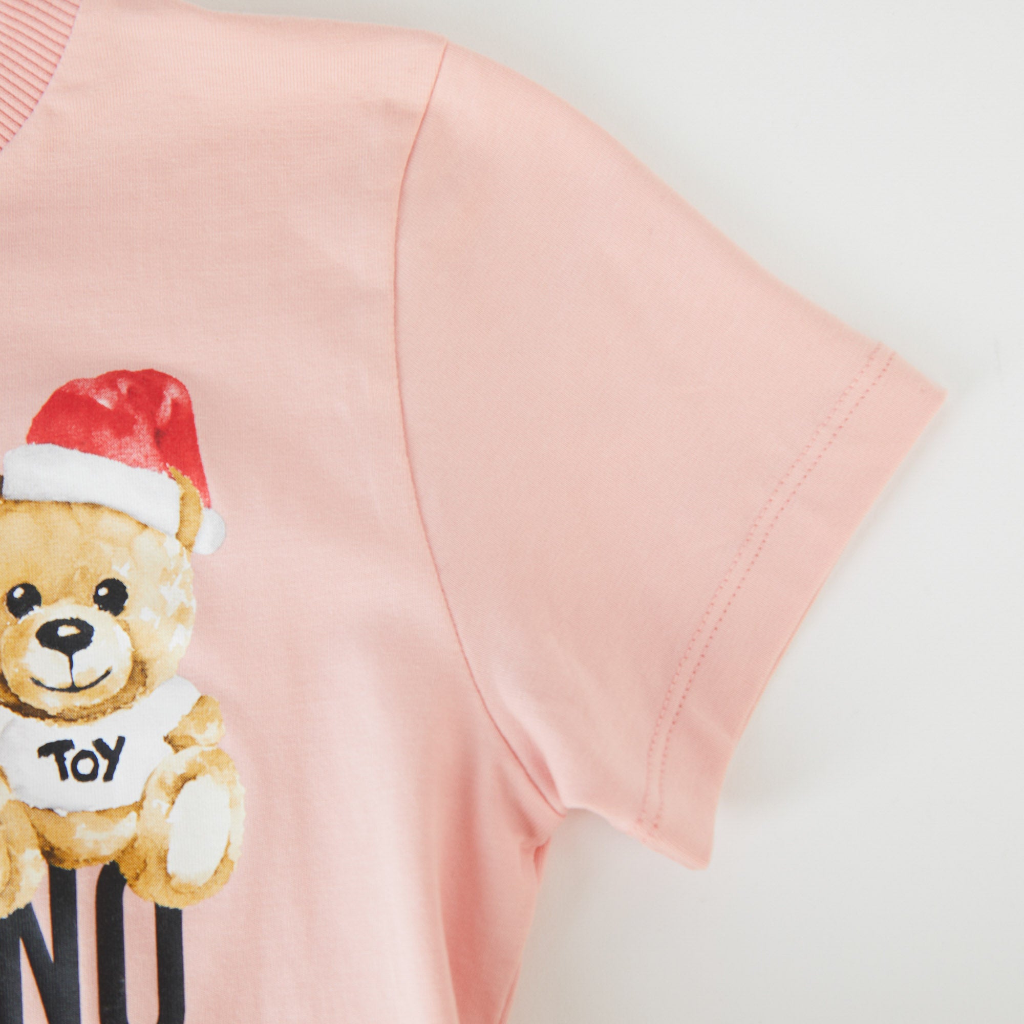 Girls Pink Printed Cotton T-Shirt