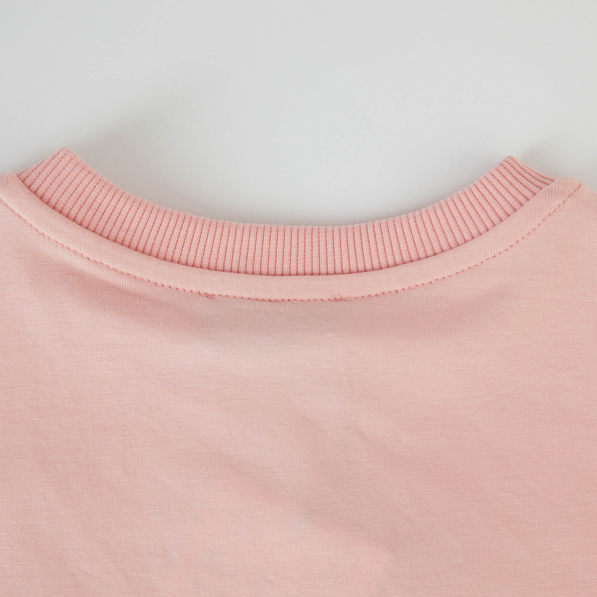 Girls Pink Printed Cotton T-Shirt