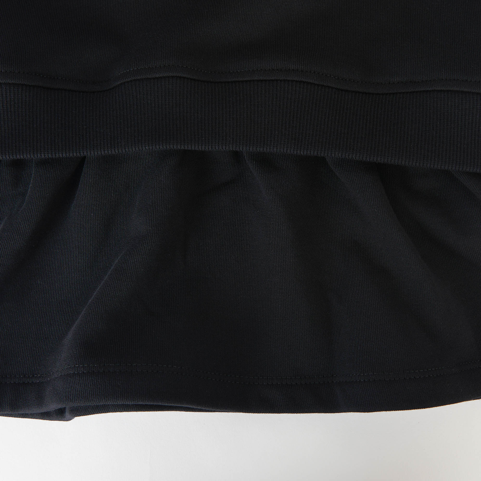 Girls Black Logo Cotton Dress