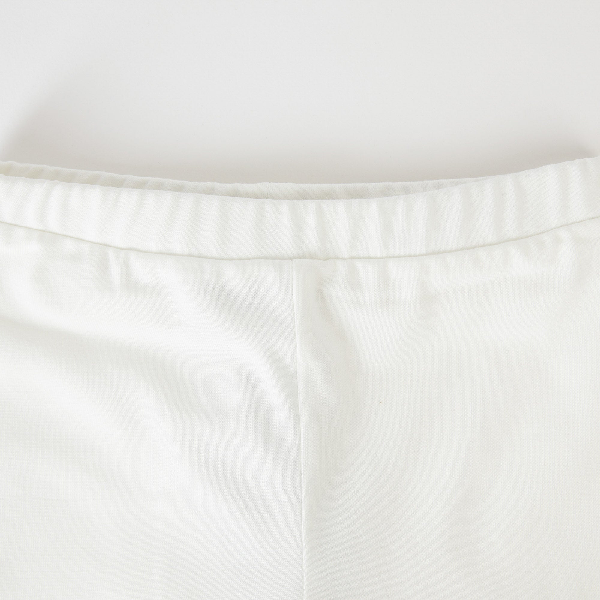 Baby Girls White Logo Cotton Leggings