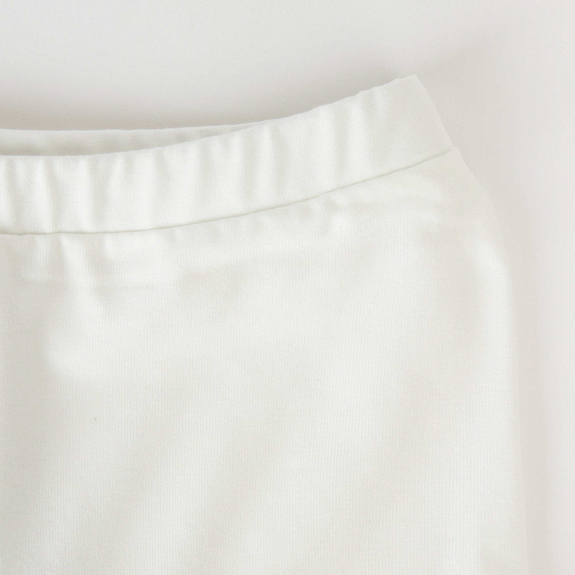 Baby Girls White Logo Cotton Leggings