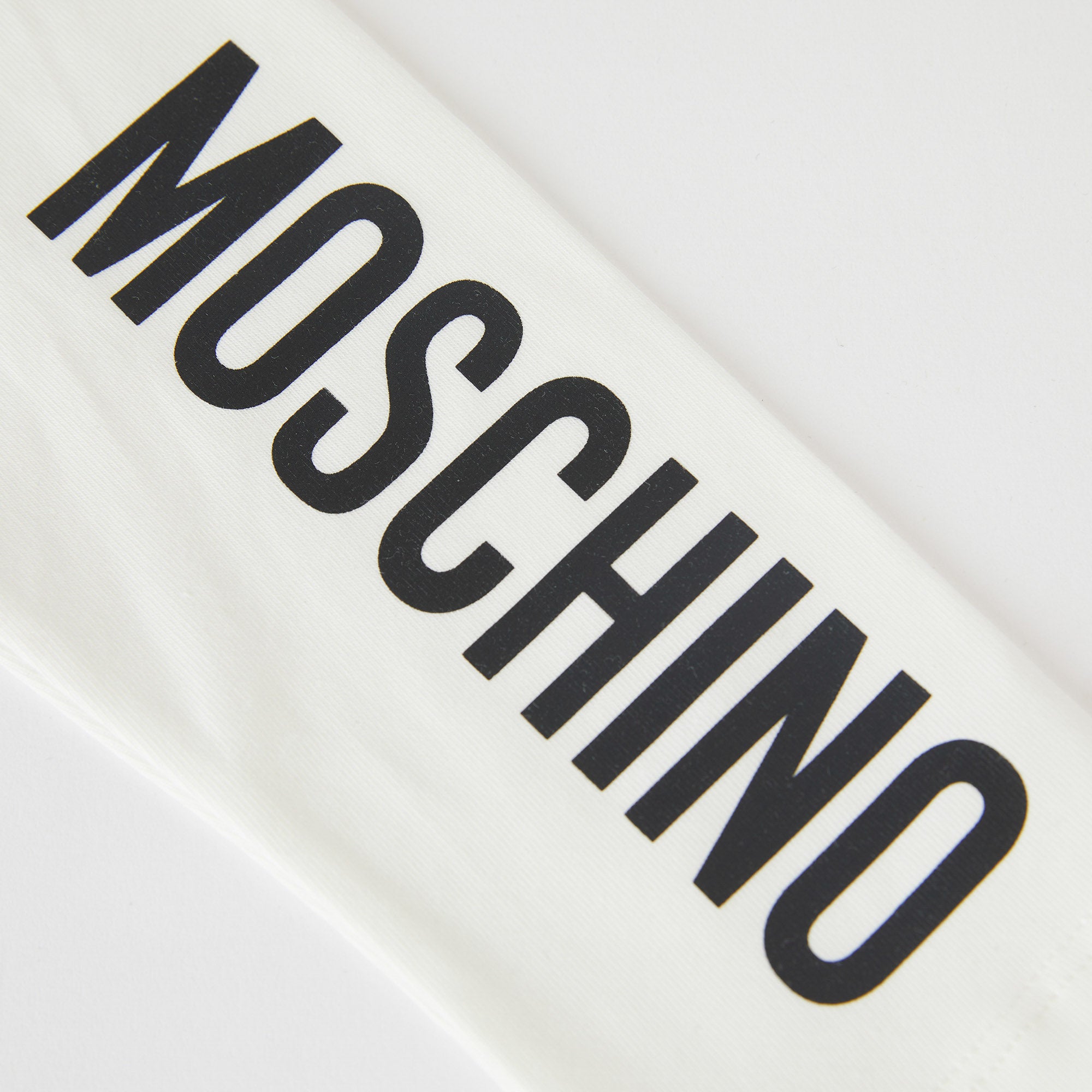 Baby Girls White Logo Cotton Leggings