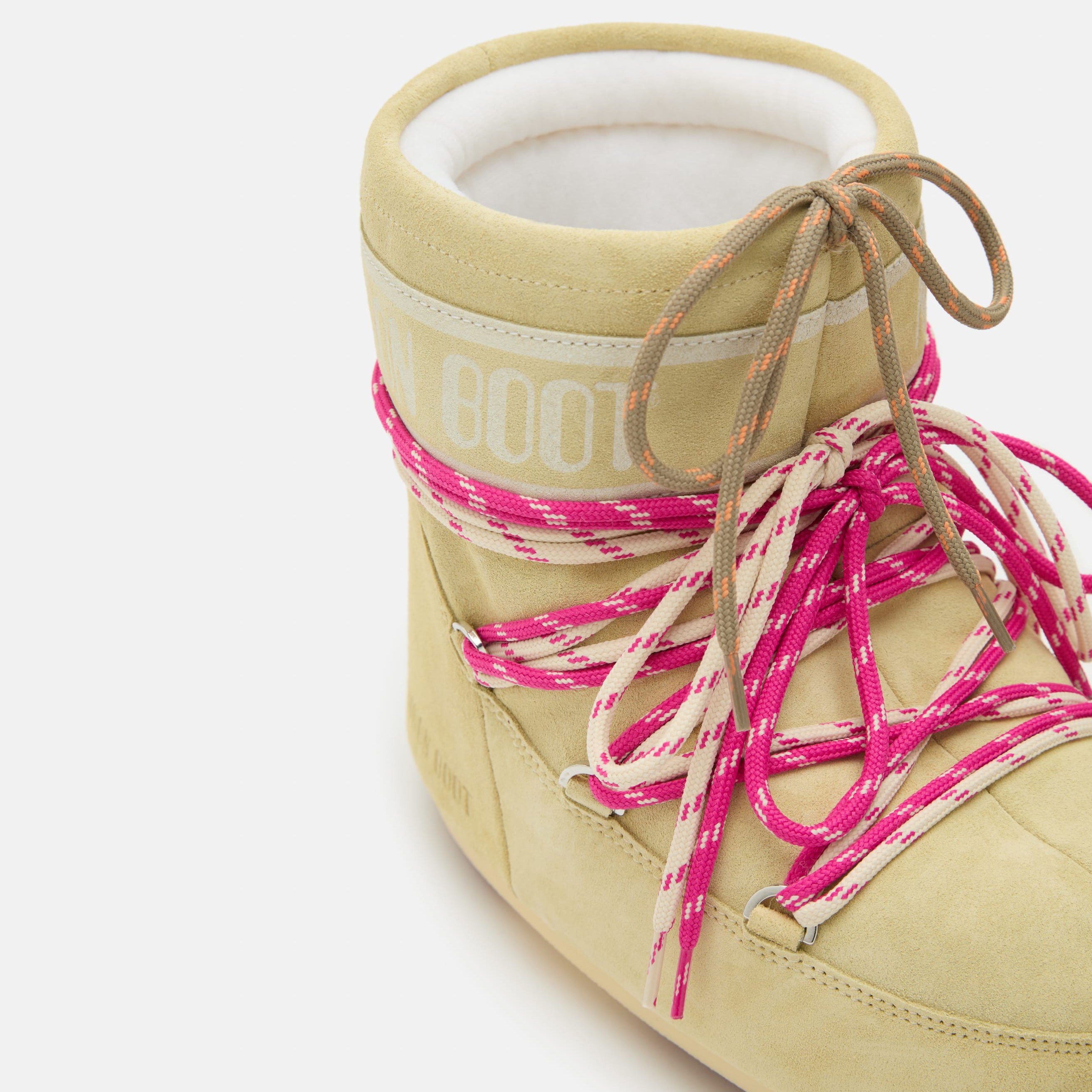Women Yellow "ICON LOW" Suede Boots