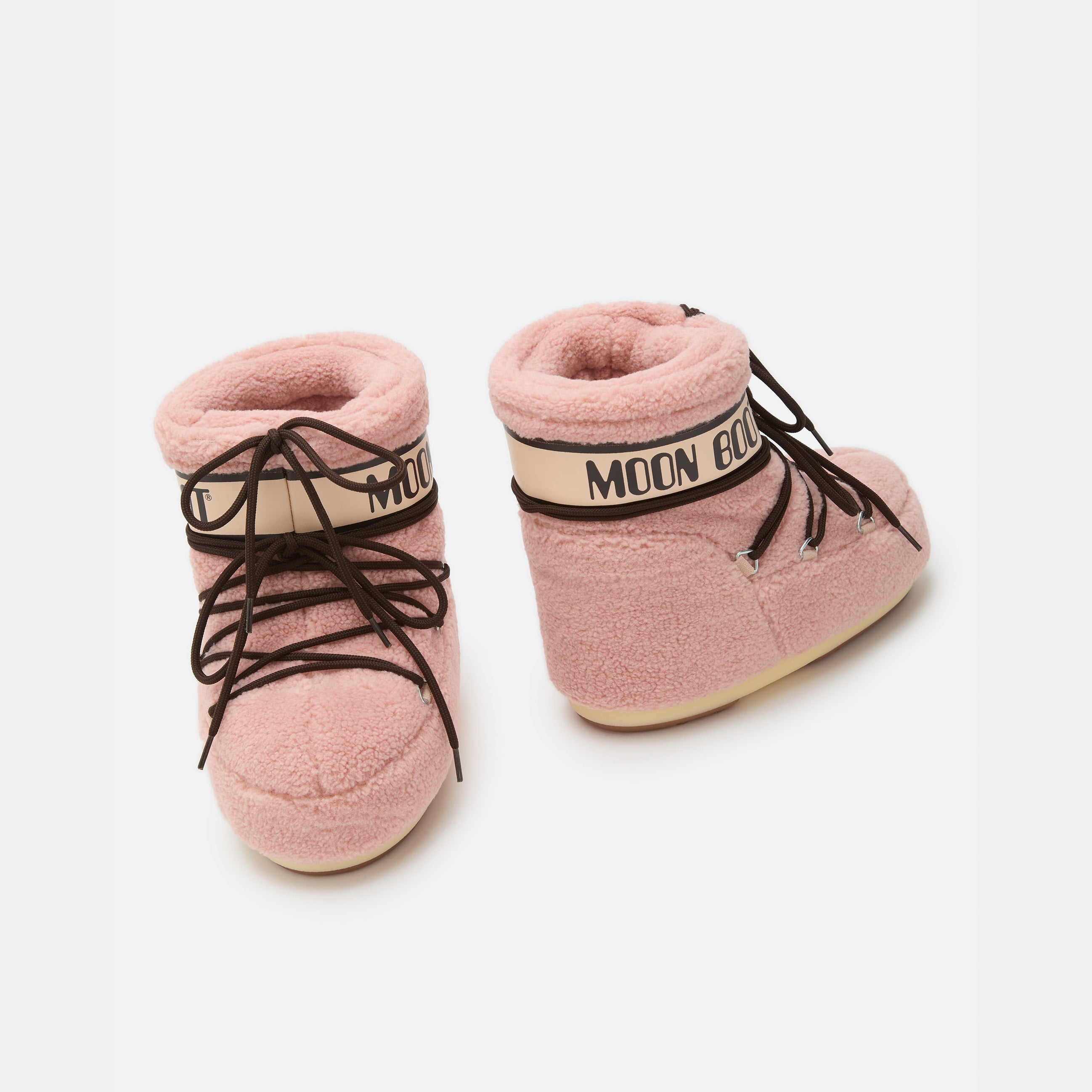 Women Pink "ICON LOW" Fleece Boots
