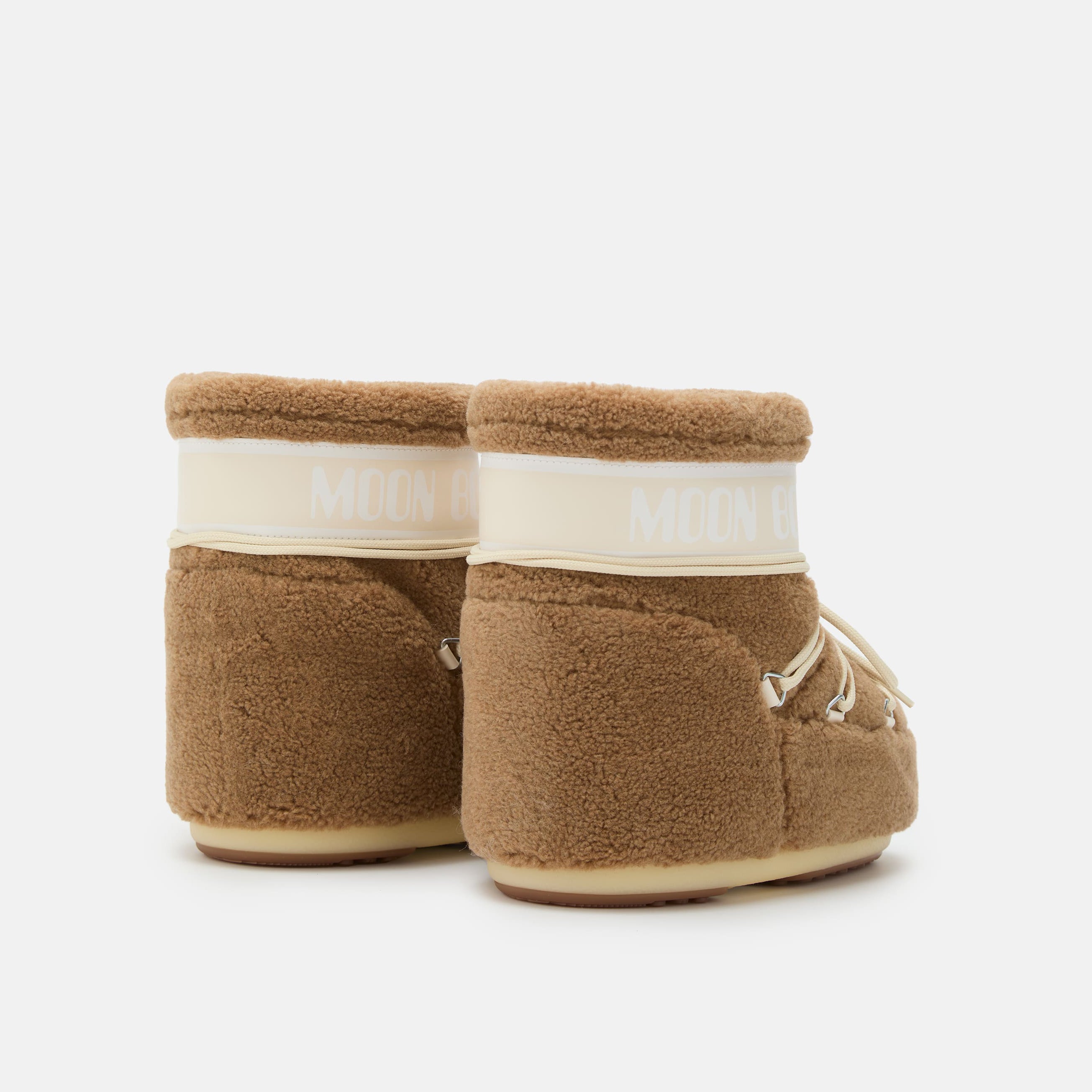 Women Camel "ICON LOW" Fleece Boots