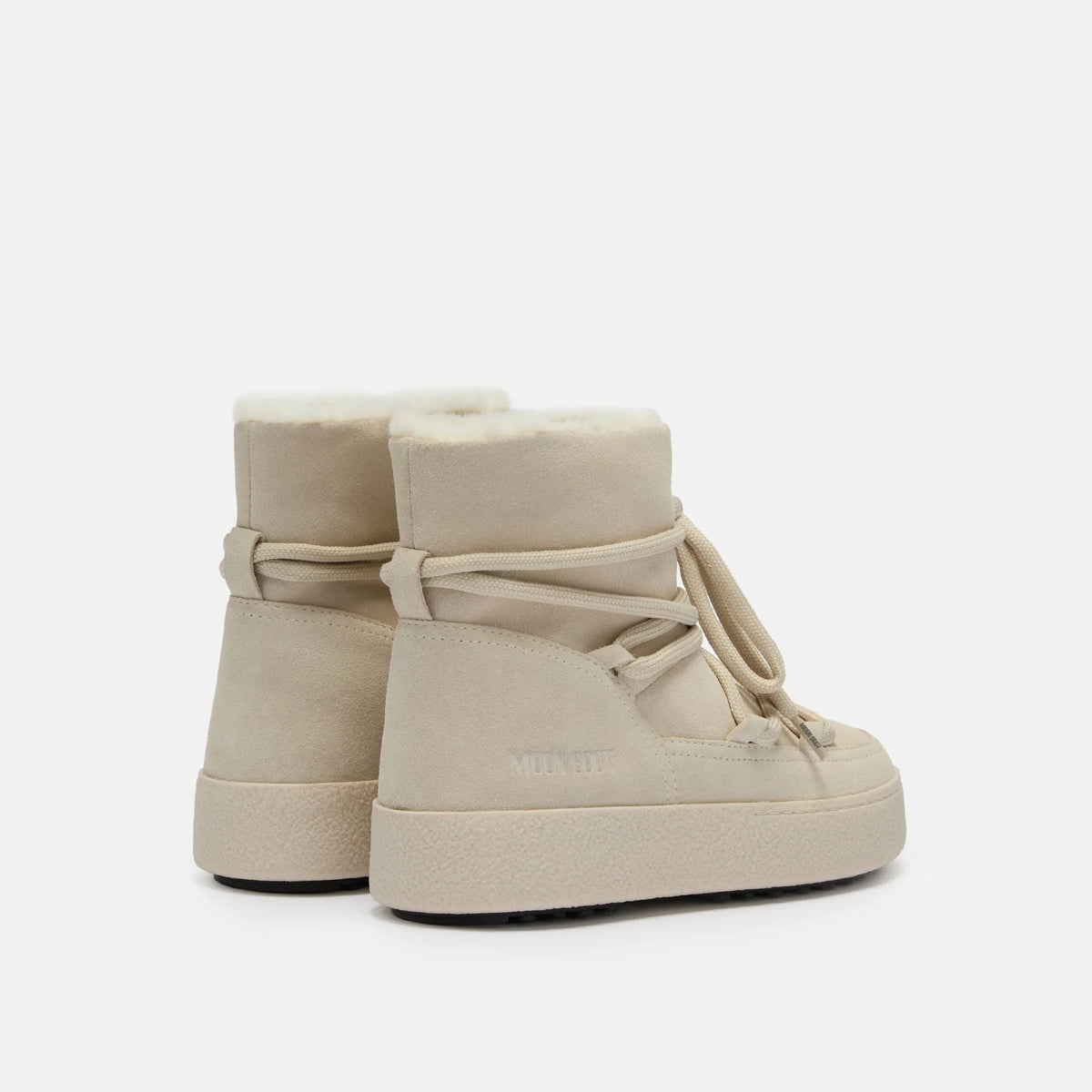 Women Light Beige "LTRACK SOFIA" Suede Boots