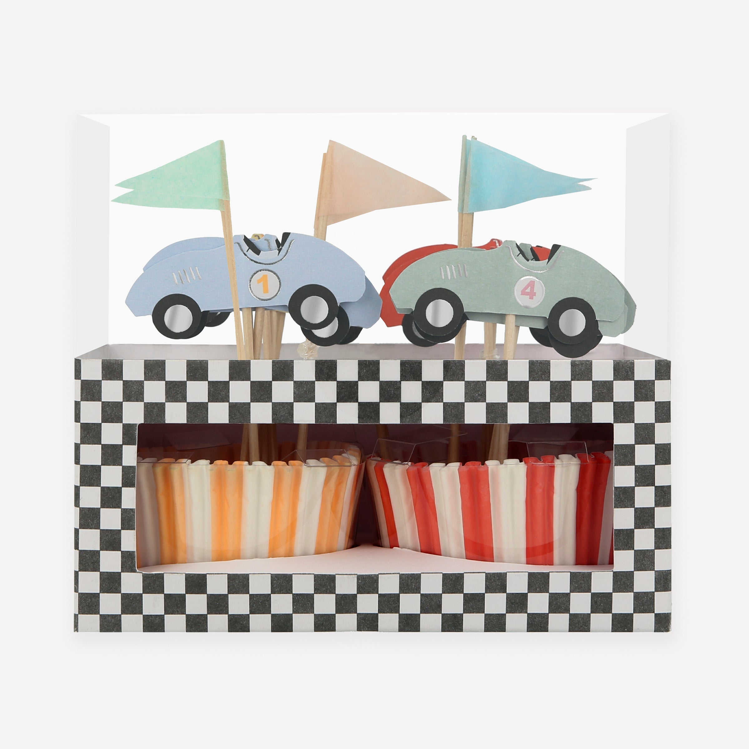 Race Cars Cupcake Kit (x 24 toppers)