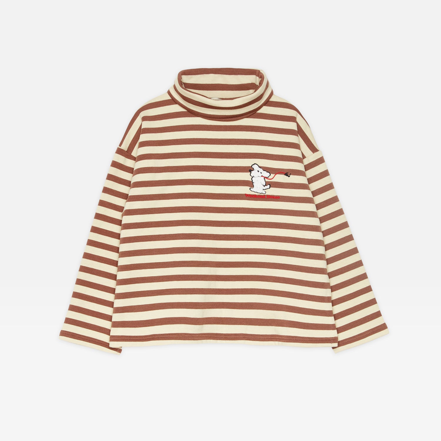 Boys & Girls Beige Stripes Cotton Sweatshirt