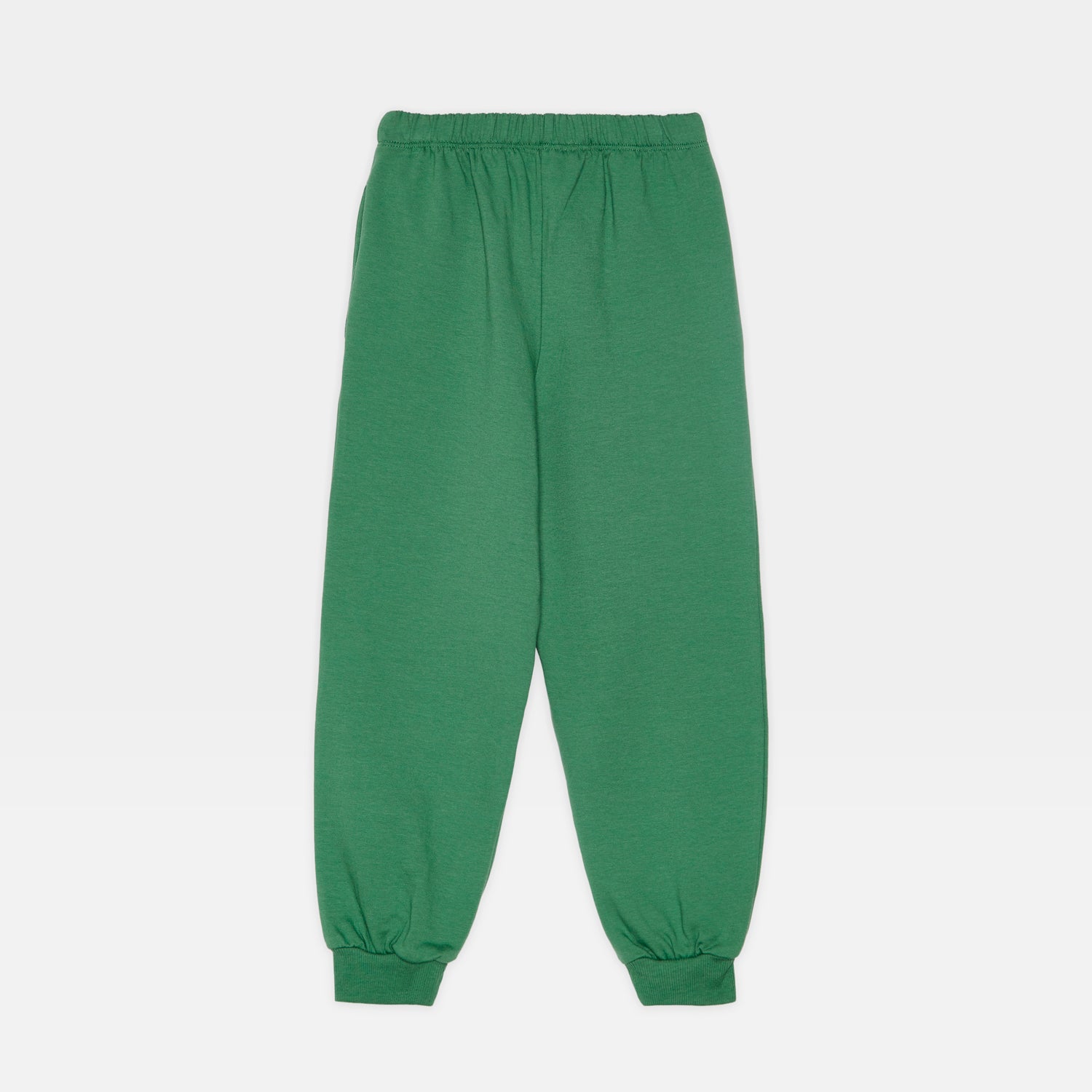 Boys & Girls Green Cotton Trousers