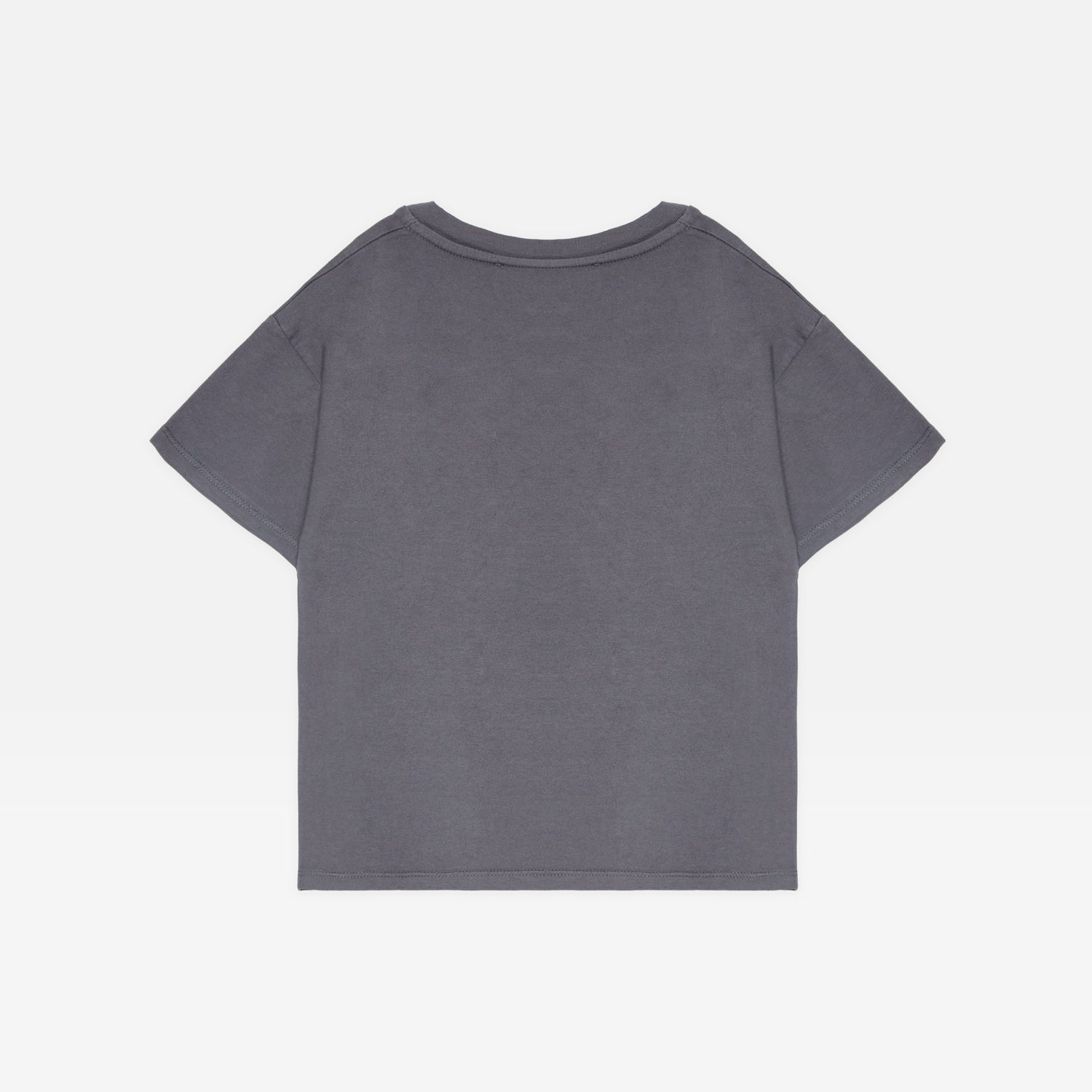 Boys & Girls Grey Logo Cotton T-Shirt