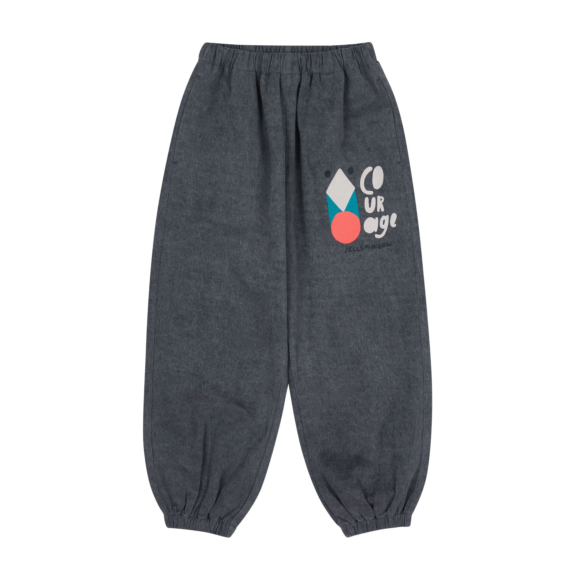 Boys & Girls Charcoal Cotton Trousers