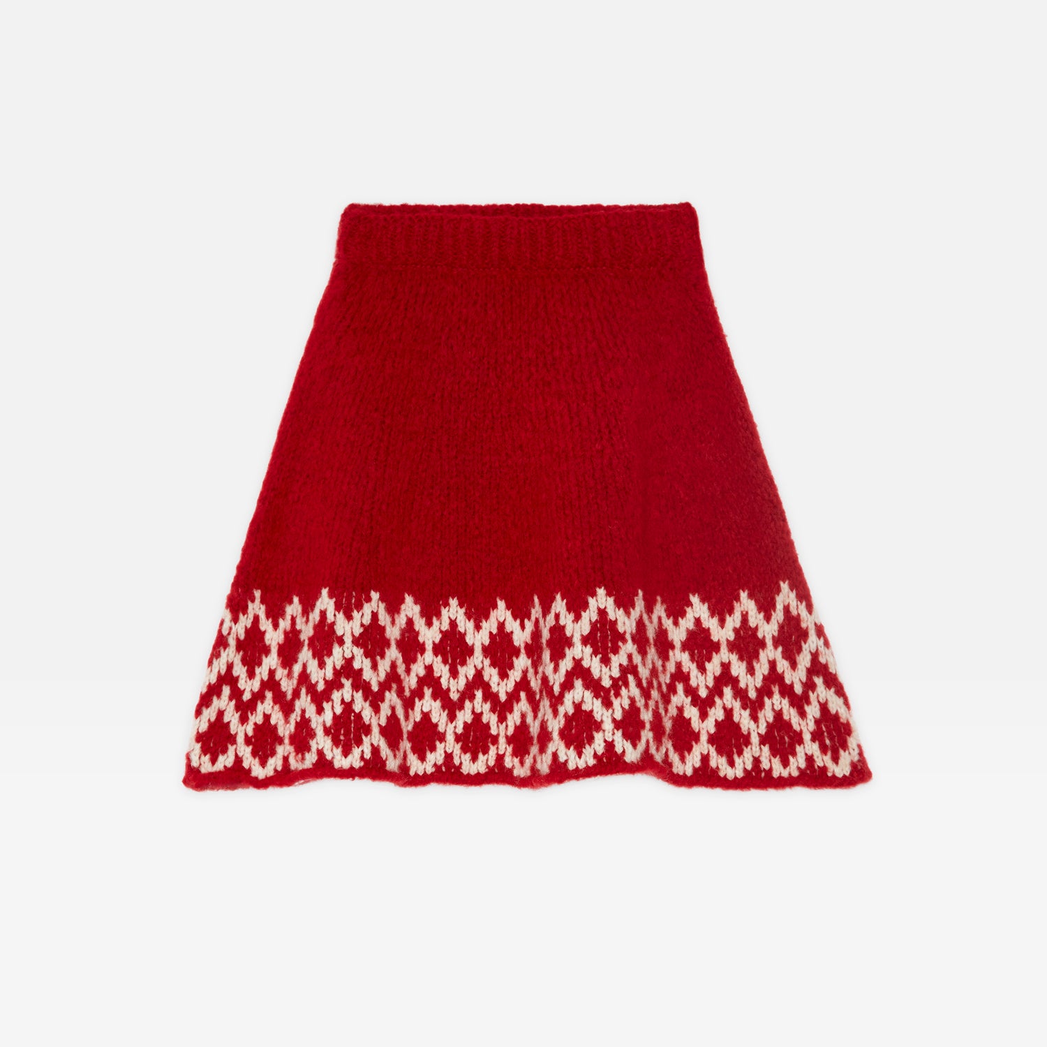 Girls Red Wool Skirt