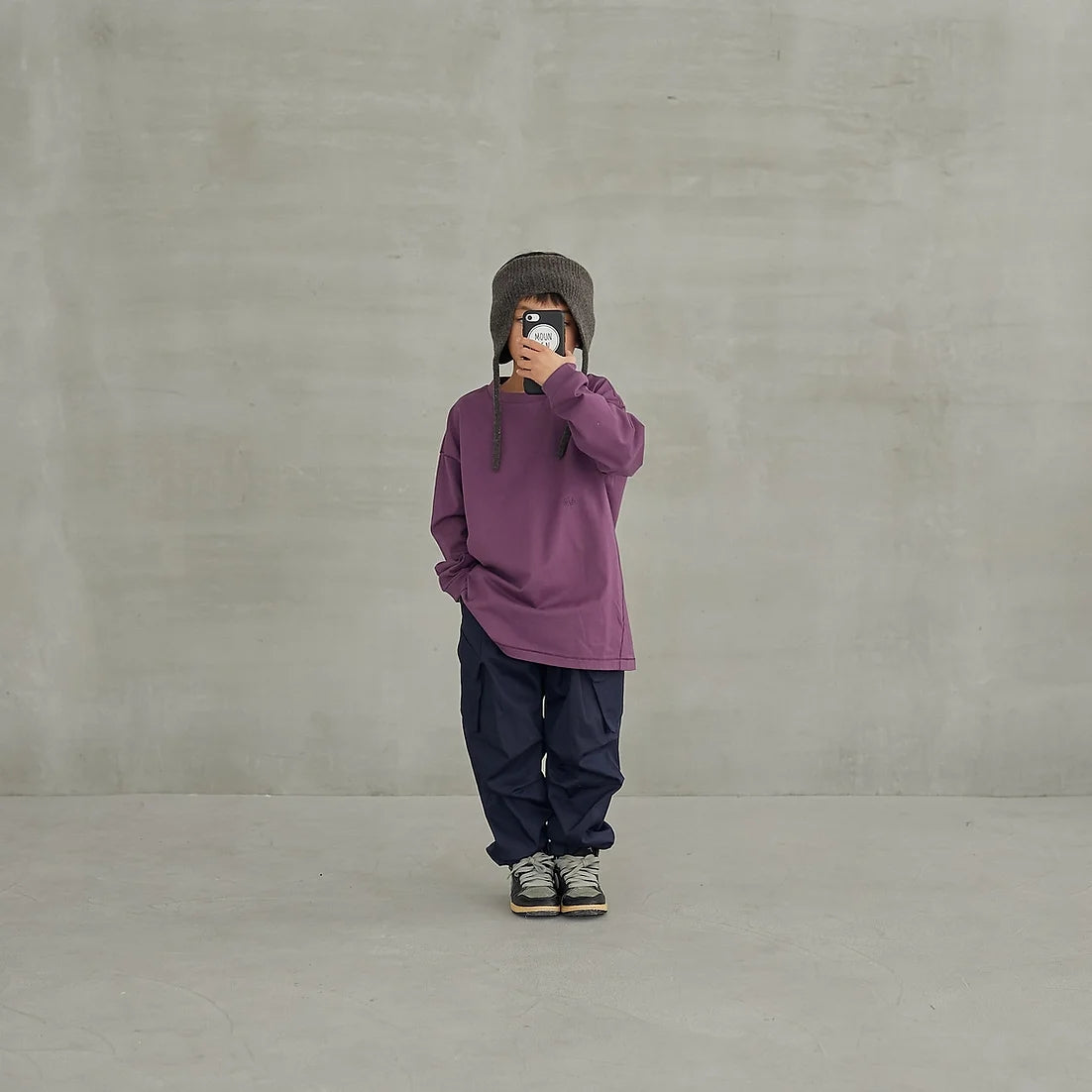 Boys & Girls Purple Cotton T-Shirt