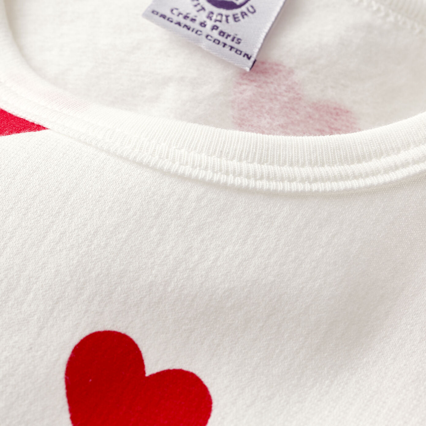 Girls White Heart Cotton Nightwear Set