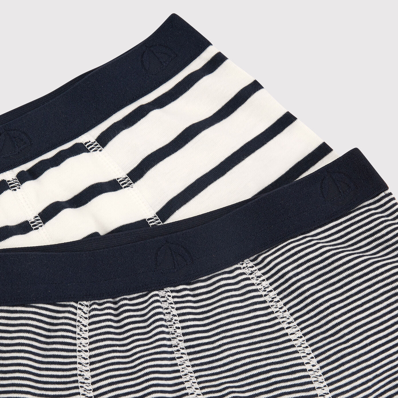 Boys Black Stripes Cotton Underwear Set(2 Pack)