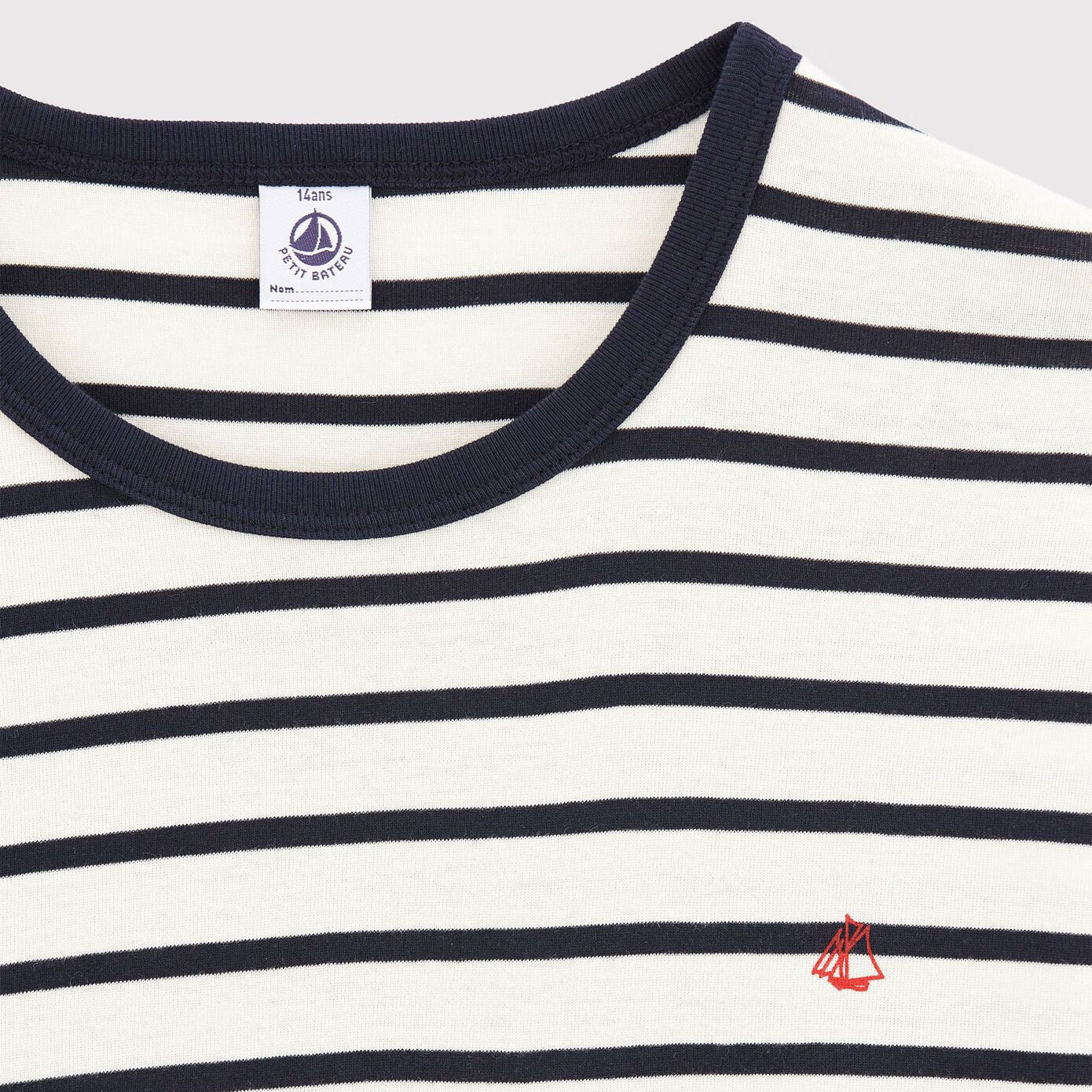 Boys Navy Stripes Long Sleeves Cotton Nightwear Set