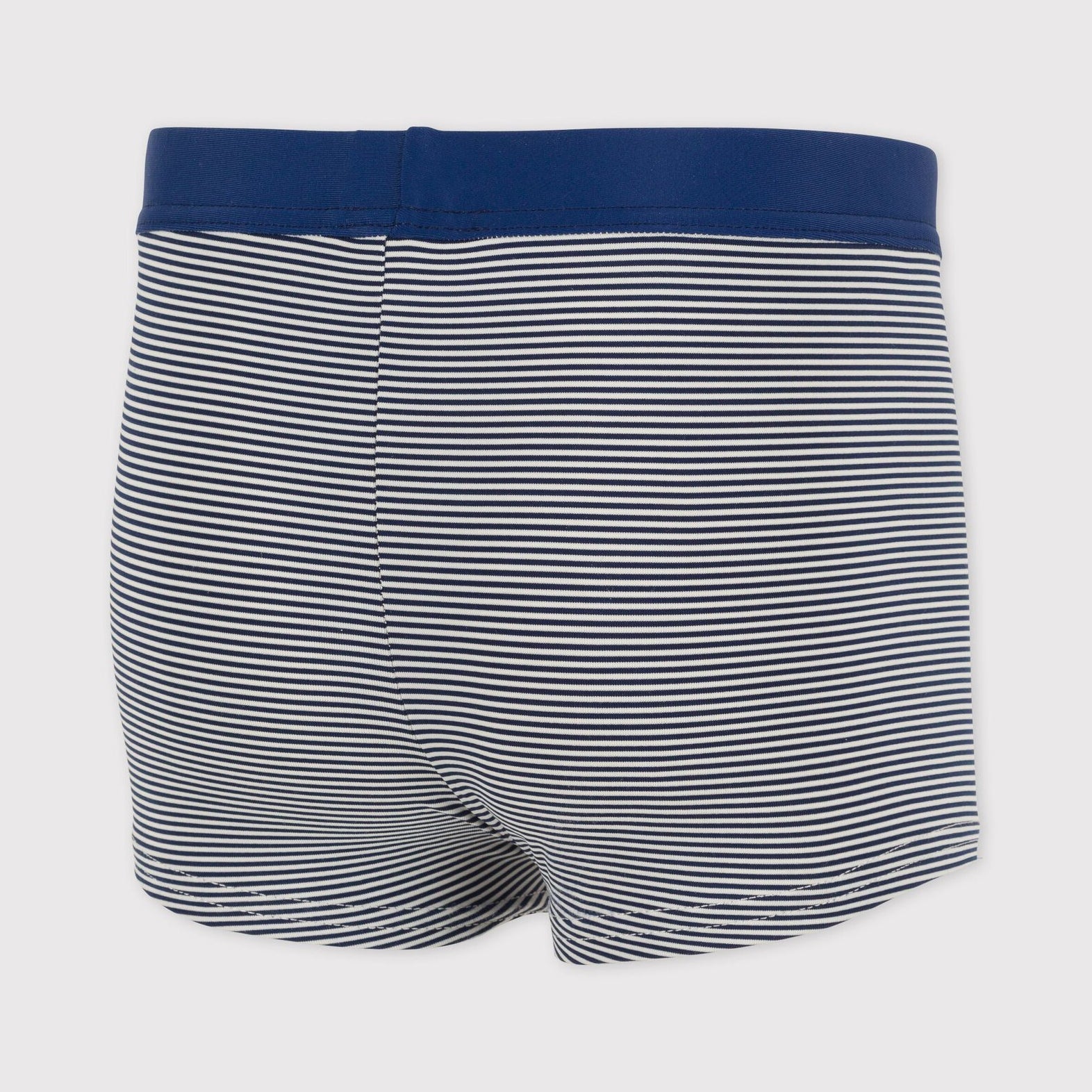 Boys Navy Stripes Swim Shorts