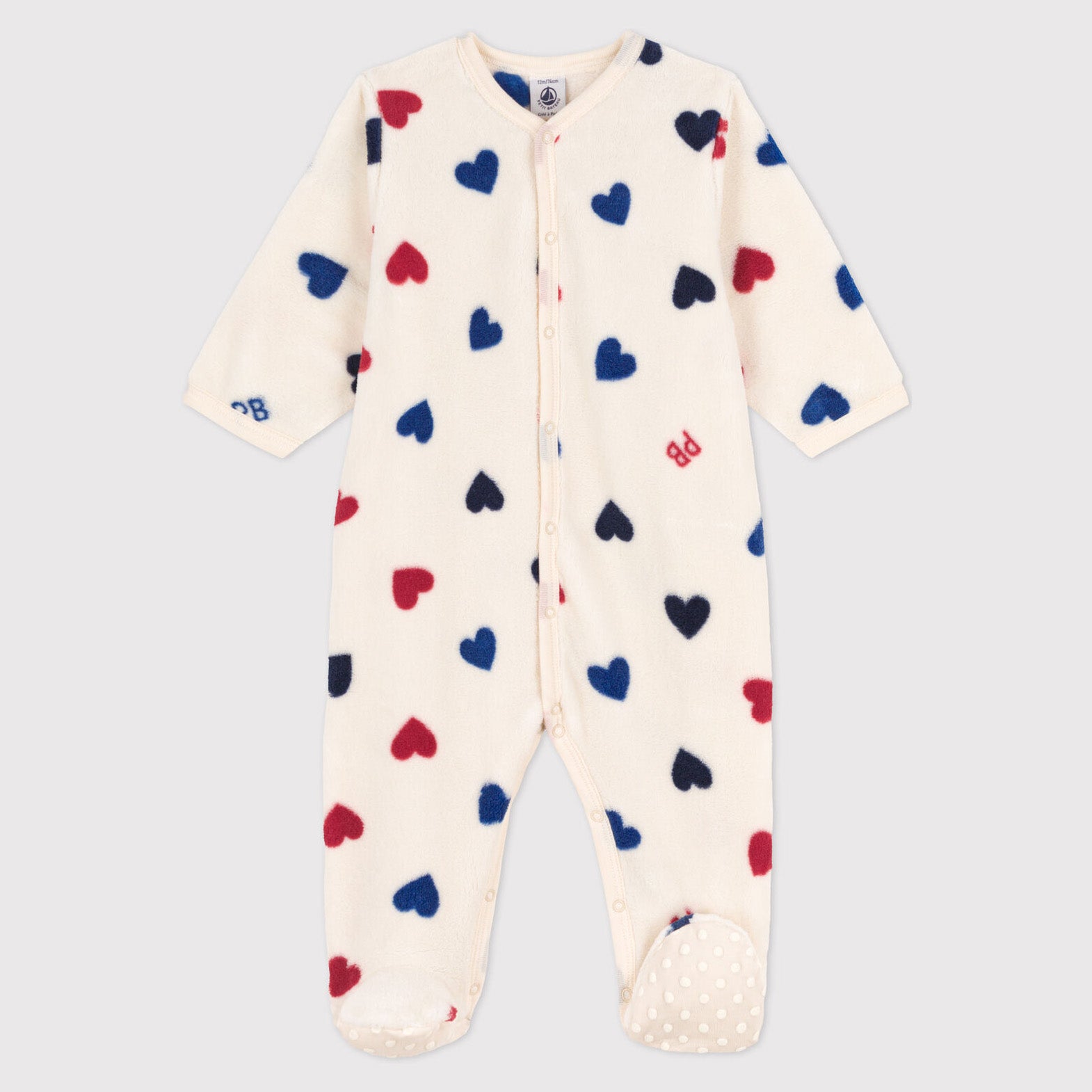 Baby Boys & Girls White Heart Babysuit