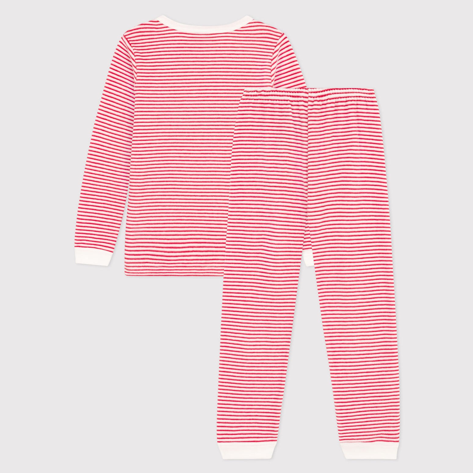 Girls Red Stripes Cotton Nightwear Set