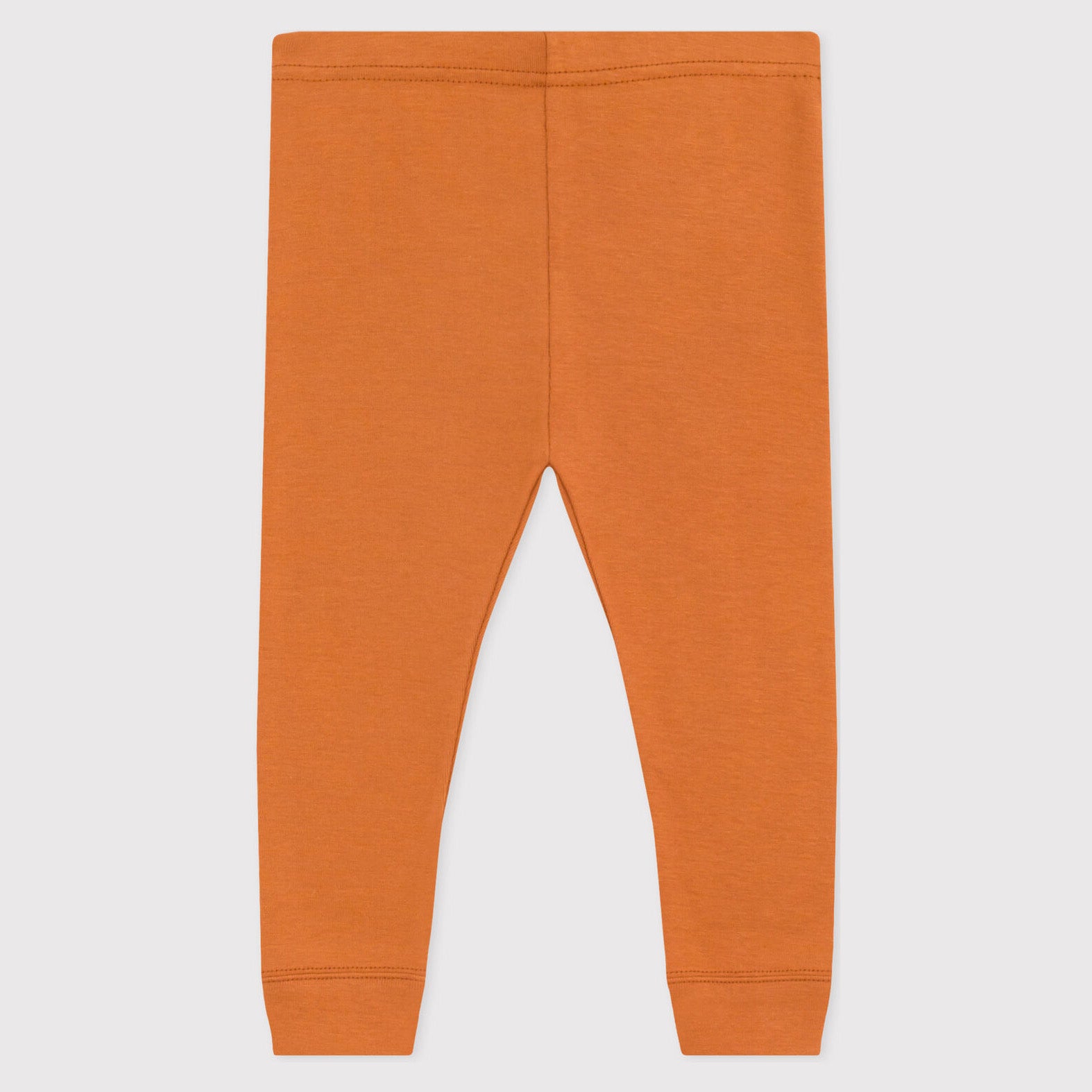 Baby Girls Orange Cotton Leggings