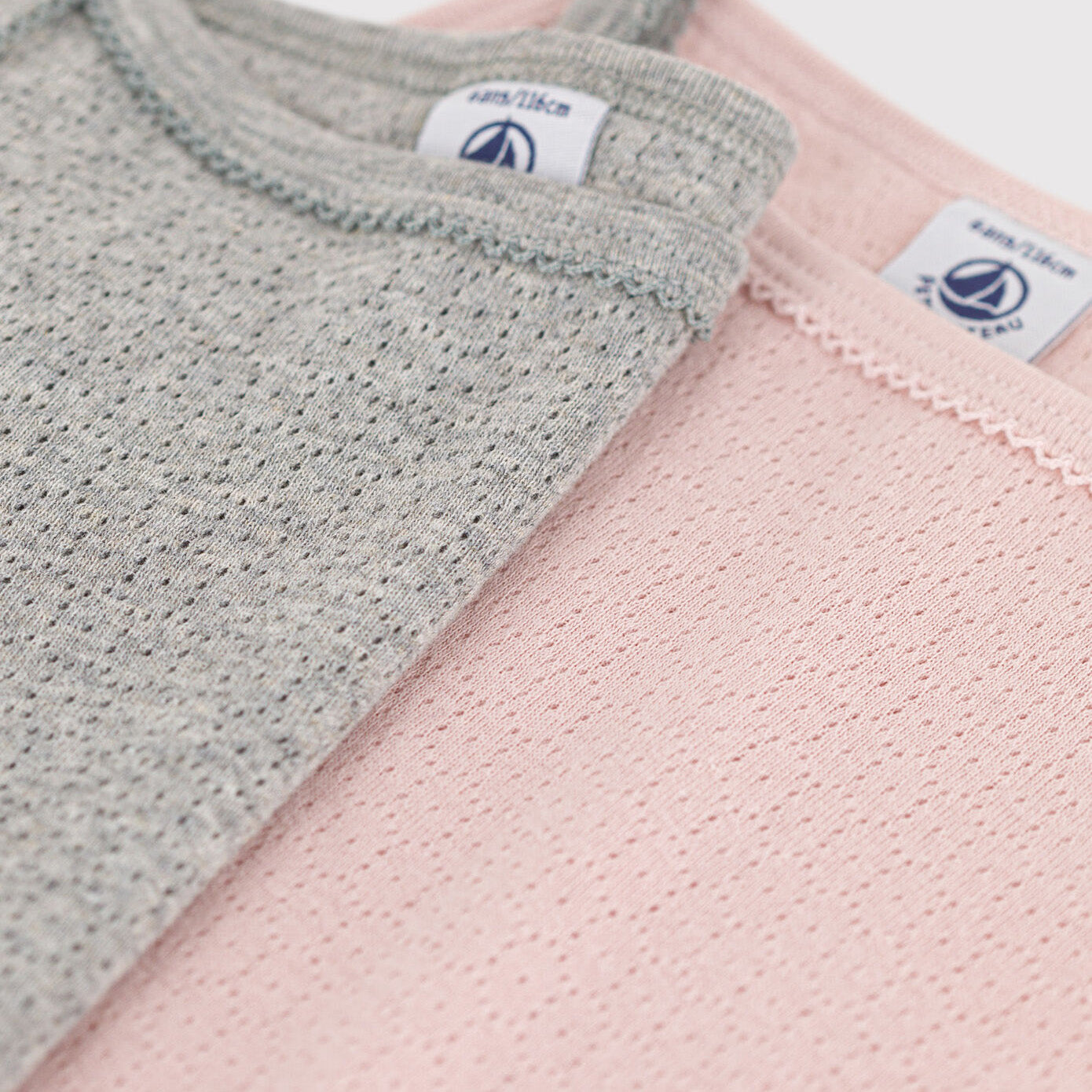 Girls Pink Cotton Vest Set