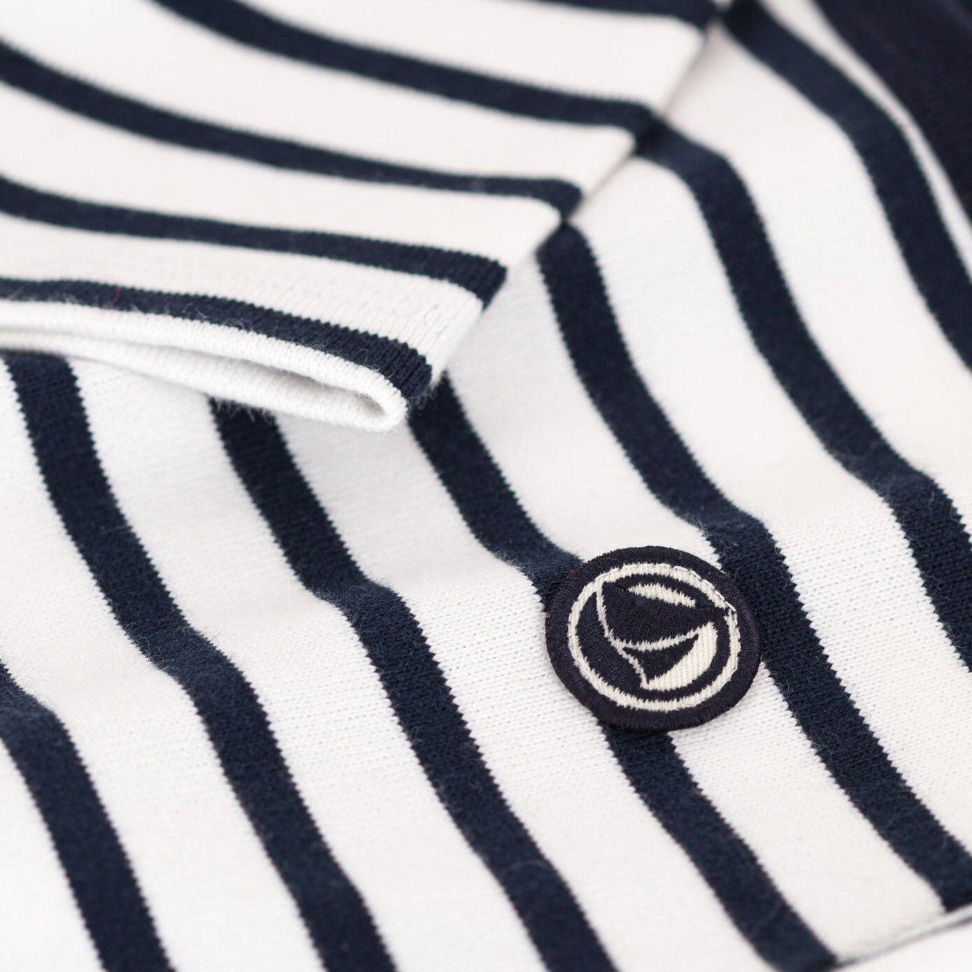 Boys Blue And White Striped Cotton Shirt