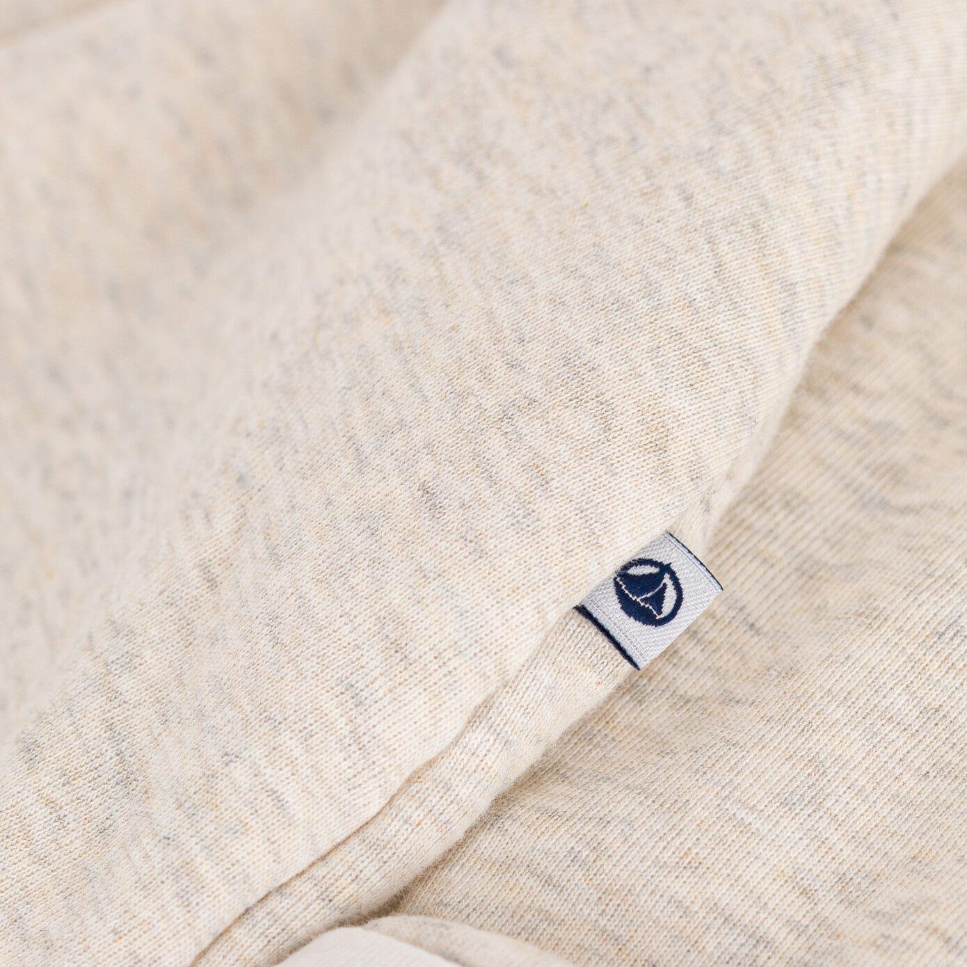 Baby Boys & Girls Beige Cotton Babysuit