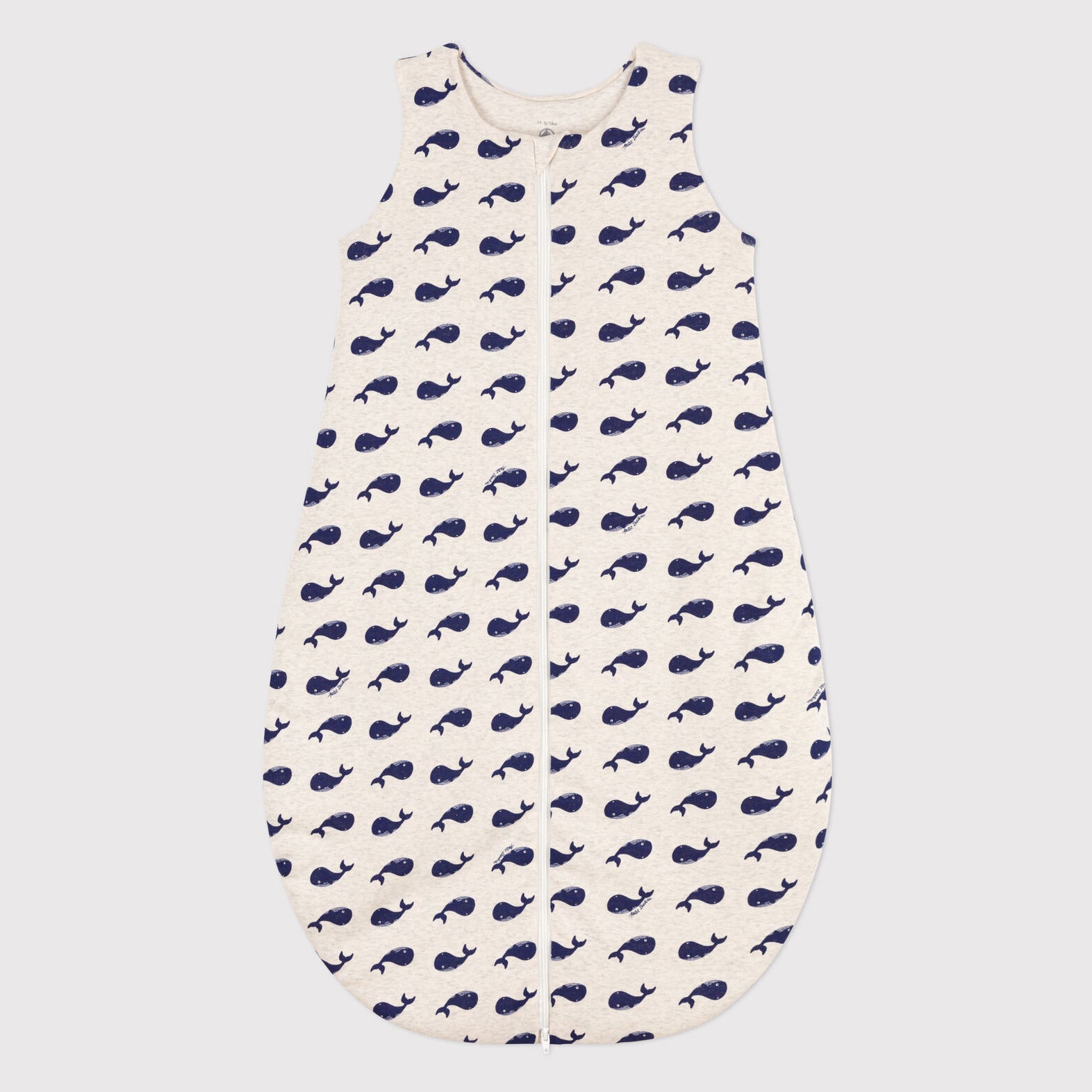 Baby Boys & Girls Light Grey Printed Cotton Sleep Bag