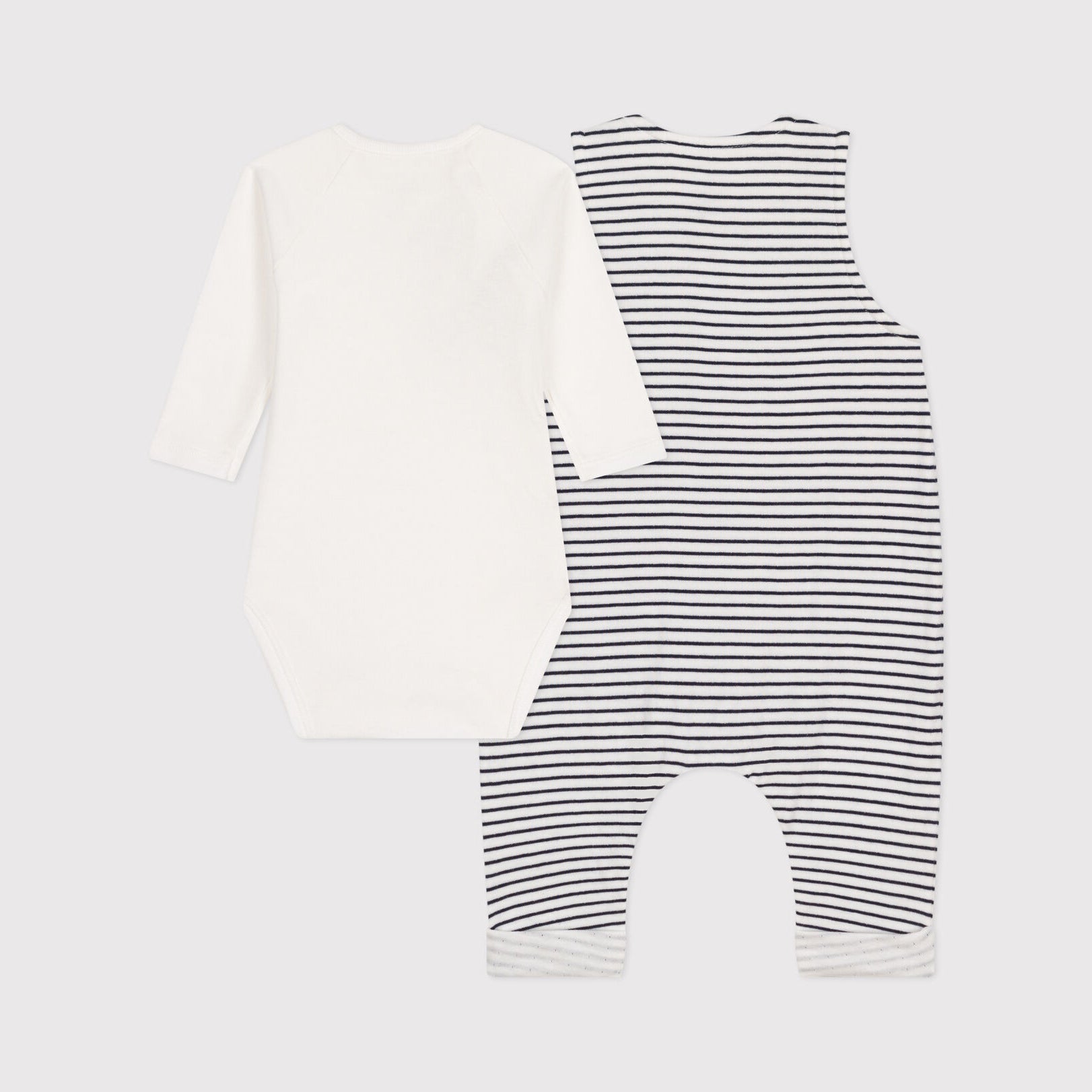 Baby Boys & Girls Navy Stripes Cotton Set