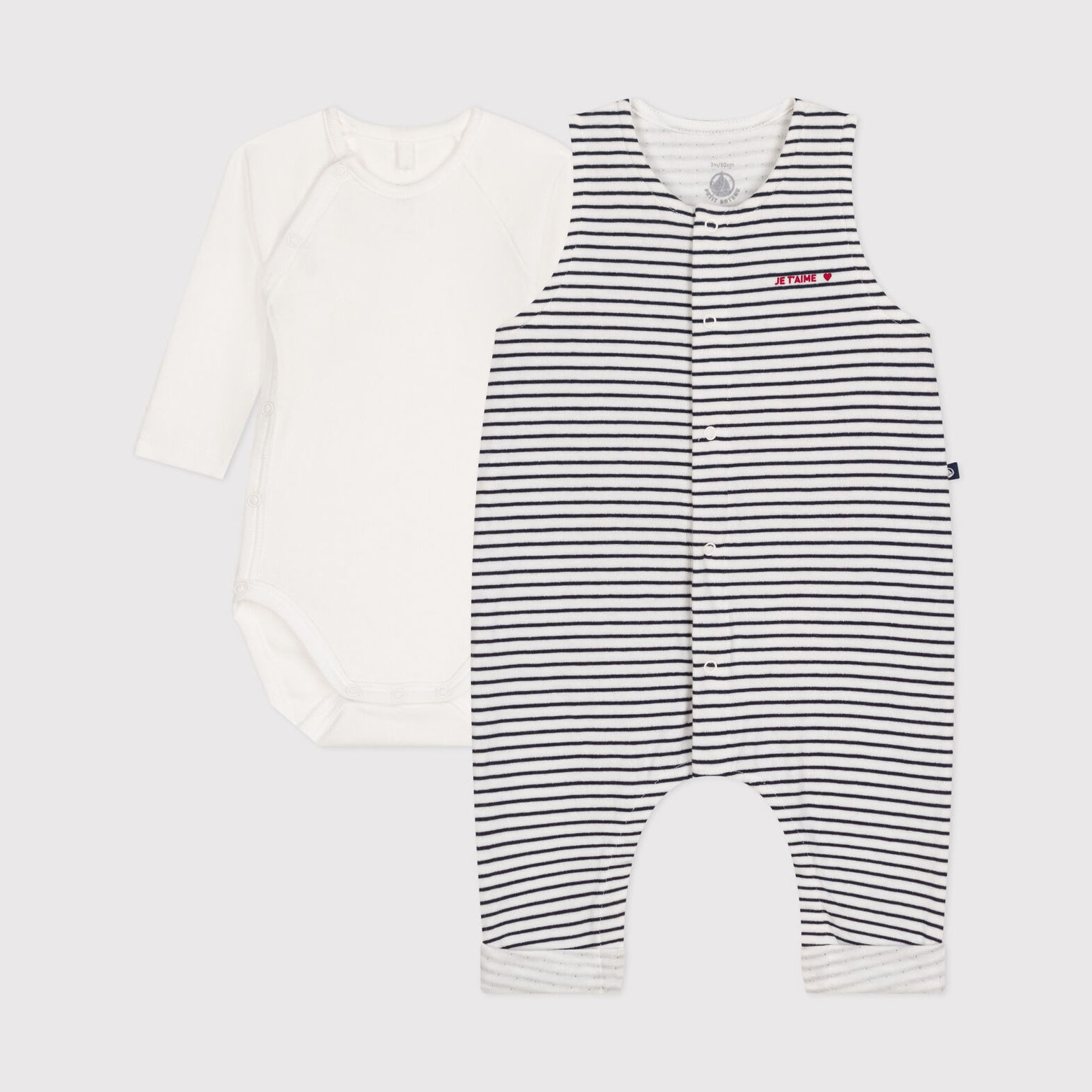 Baby Boys & Girls Navy Stripes Cotton Set