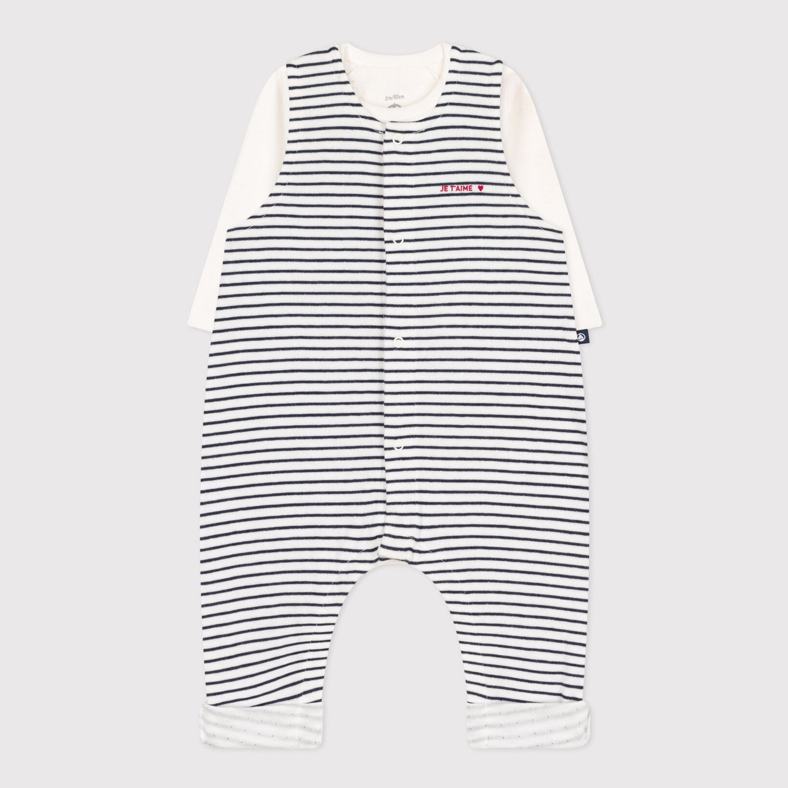 Baby Boys & Girls Navy Stripes Cotton Set