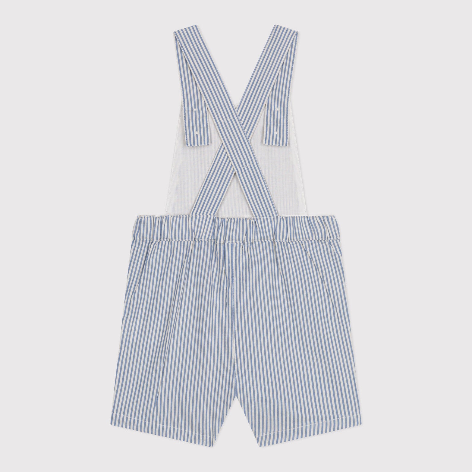 Baby Boys & Girls Blue Stripes Cotton Jumpsuit