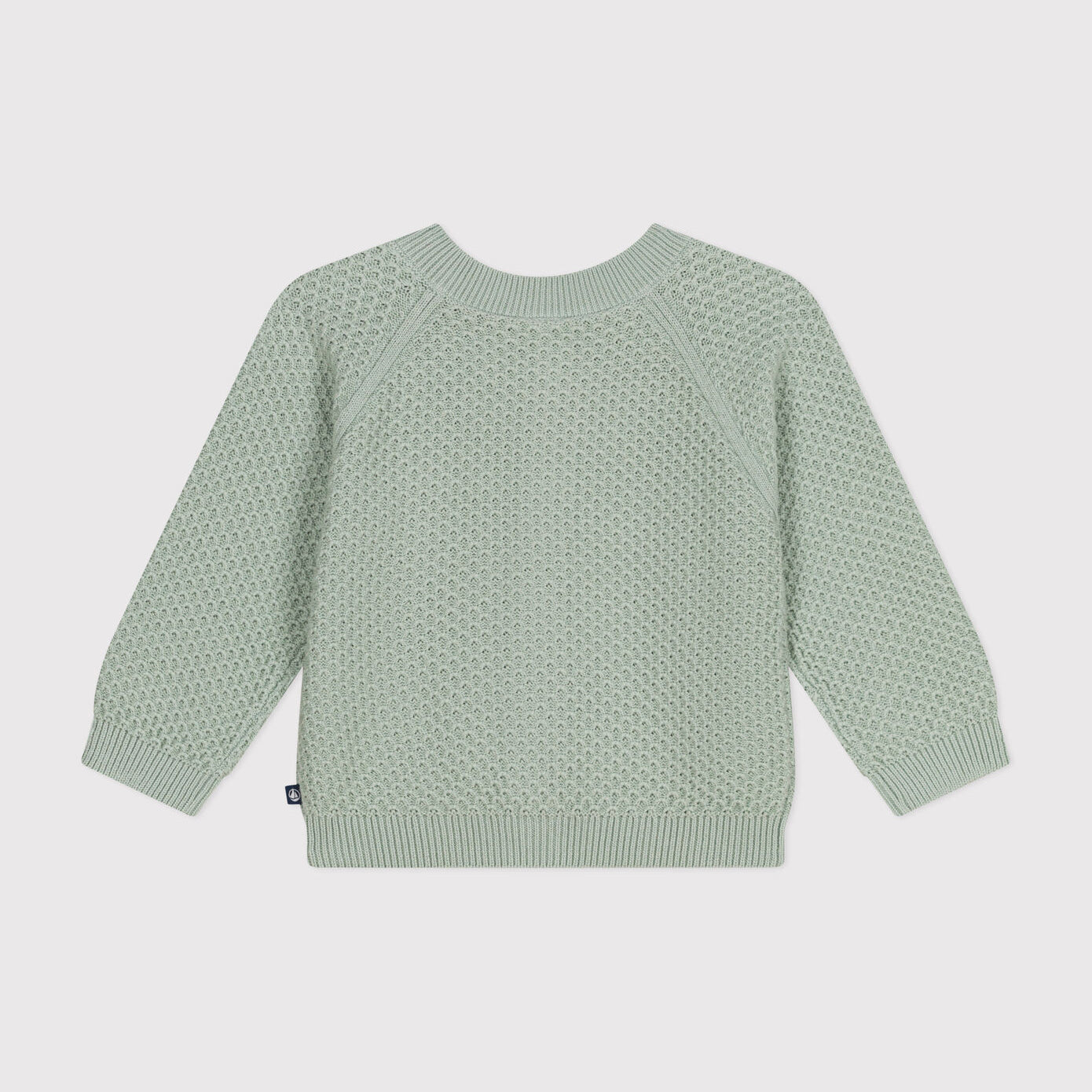 Baby Boys & Girls Green Cotton Cardigan