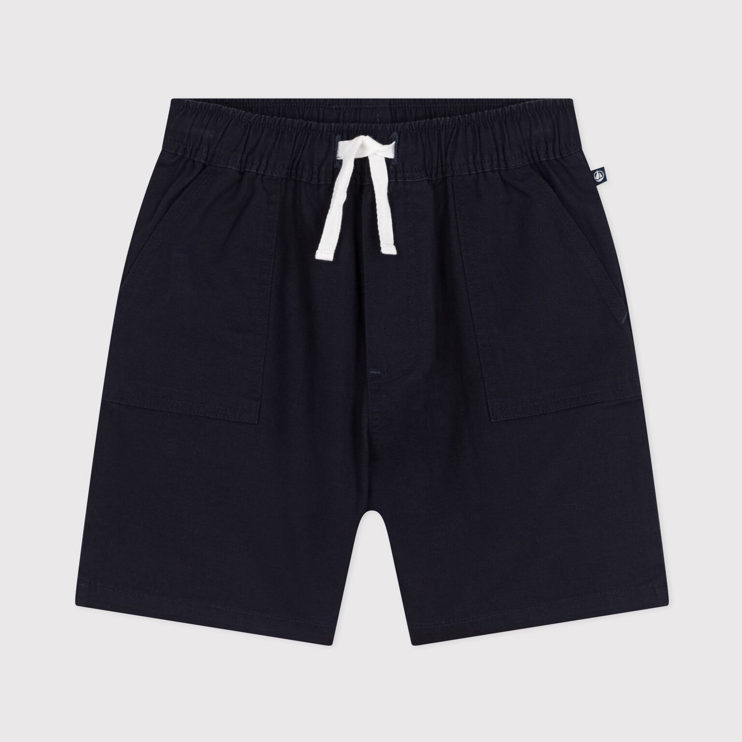 Boys Navy Cotton Shorts