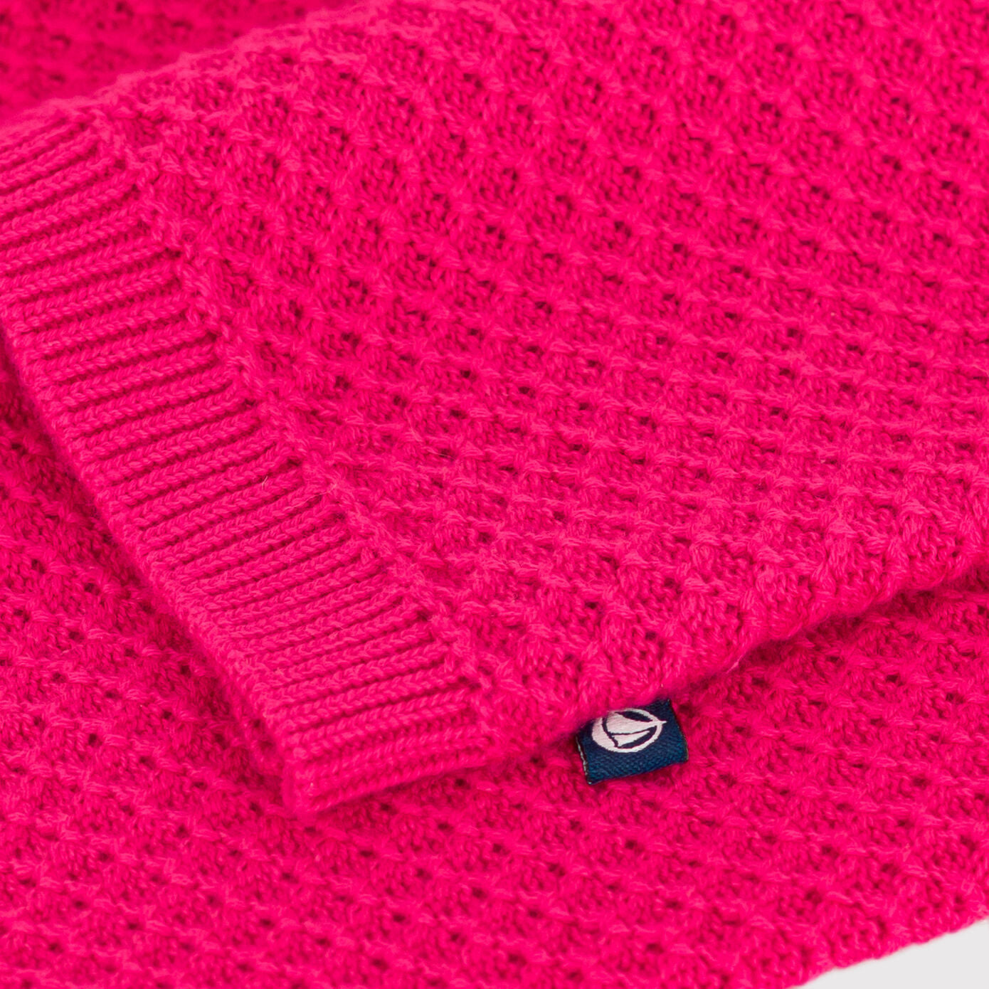 Girls Fuchsia Cotton Cardigan