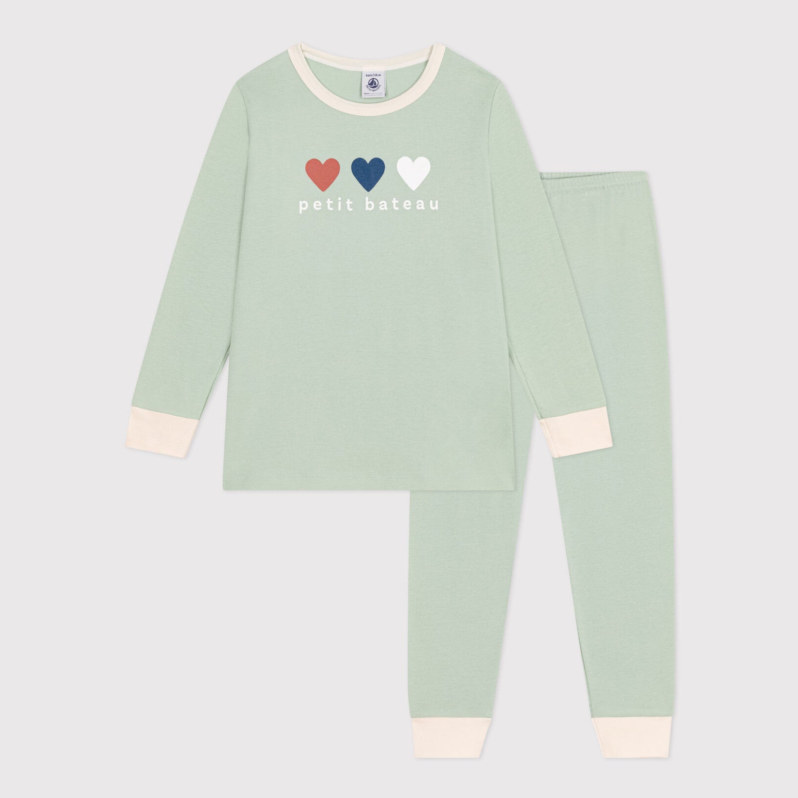 Boys & Girls Green Logo Cotton Nightwear Set