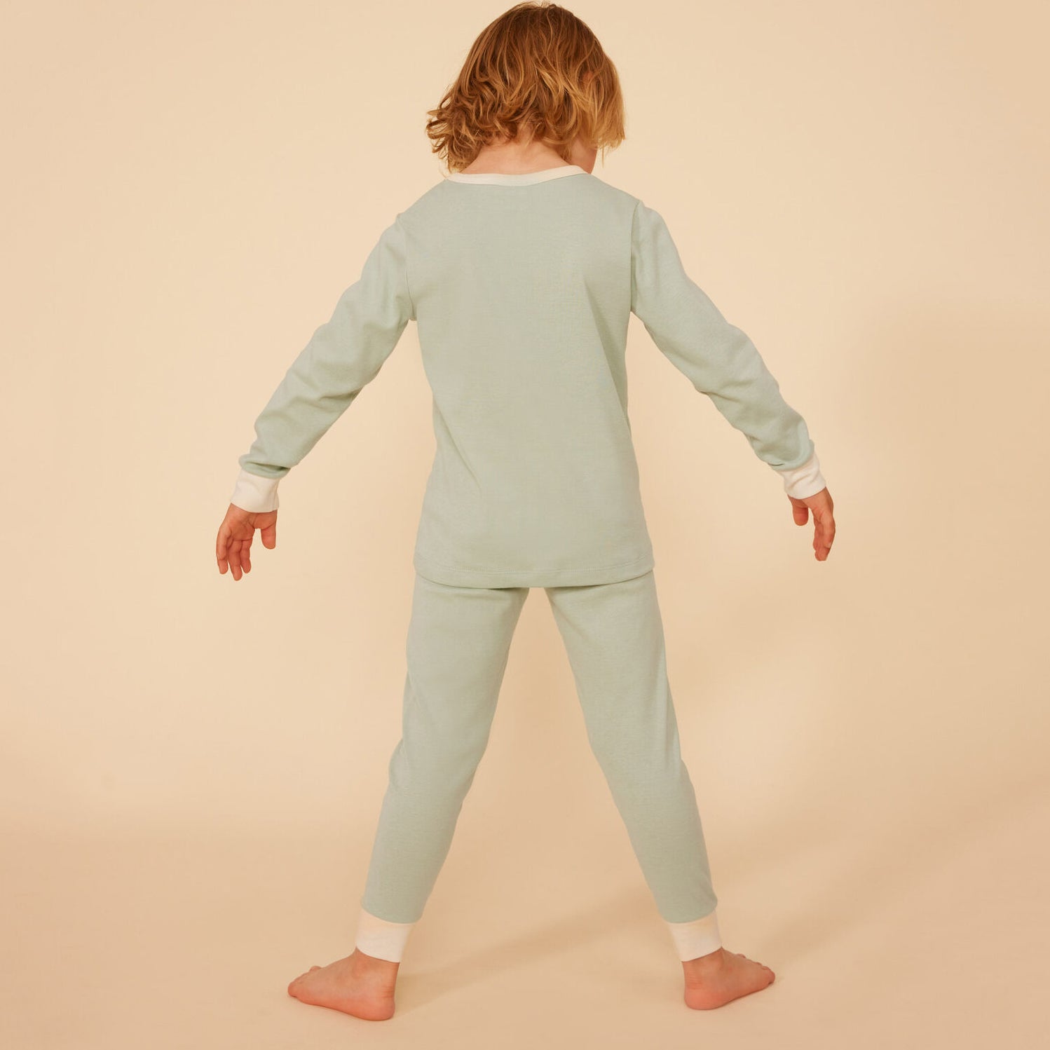 Boys & Girls Green Logo Cotton Nightwear Set